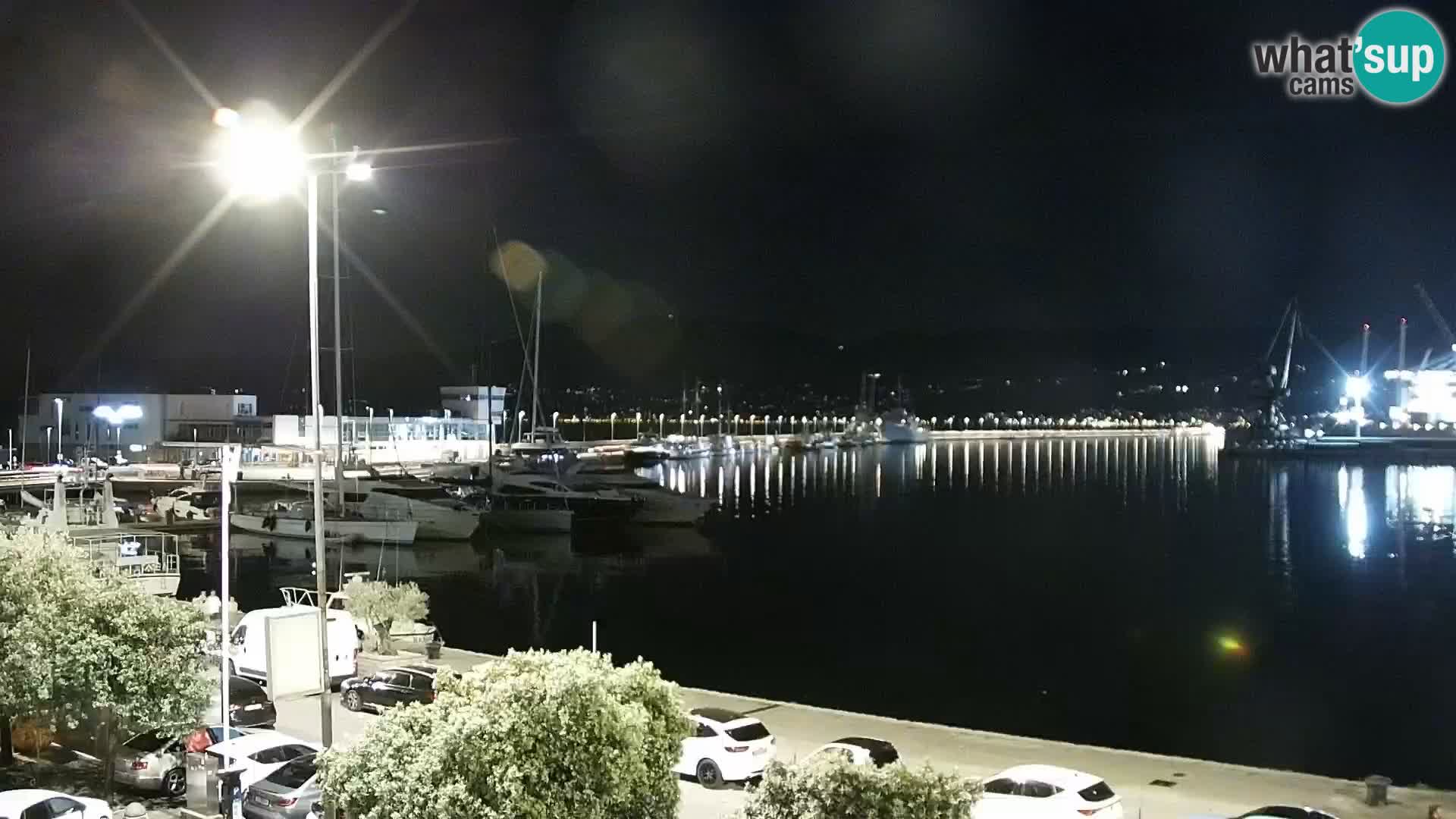 La Riva y Marina en Rijeka – Webcam en vivo Croacia