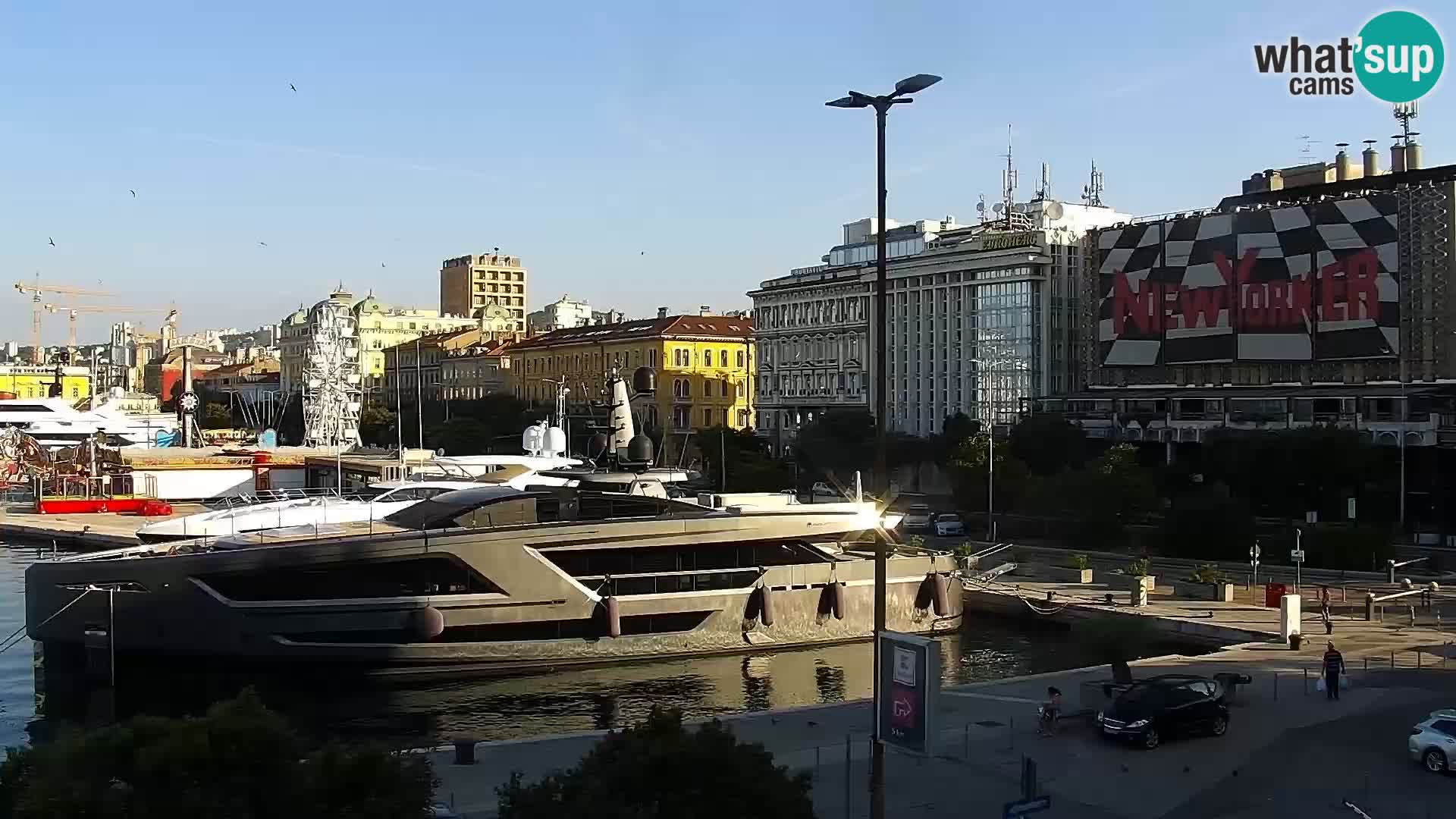 La Riva et Marina à Rijeka – Live Webcam Croatie