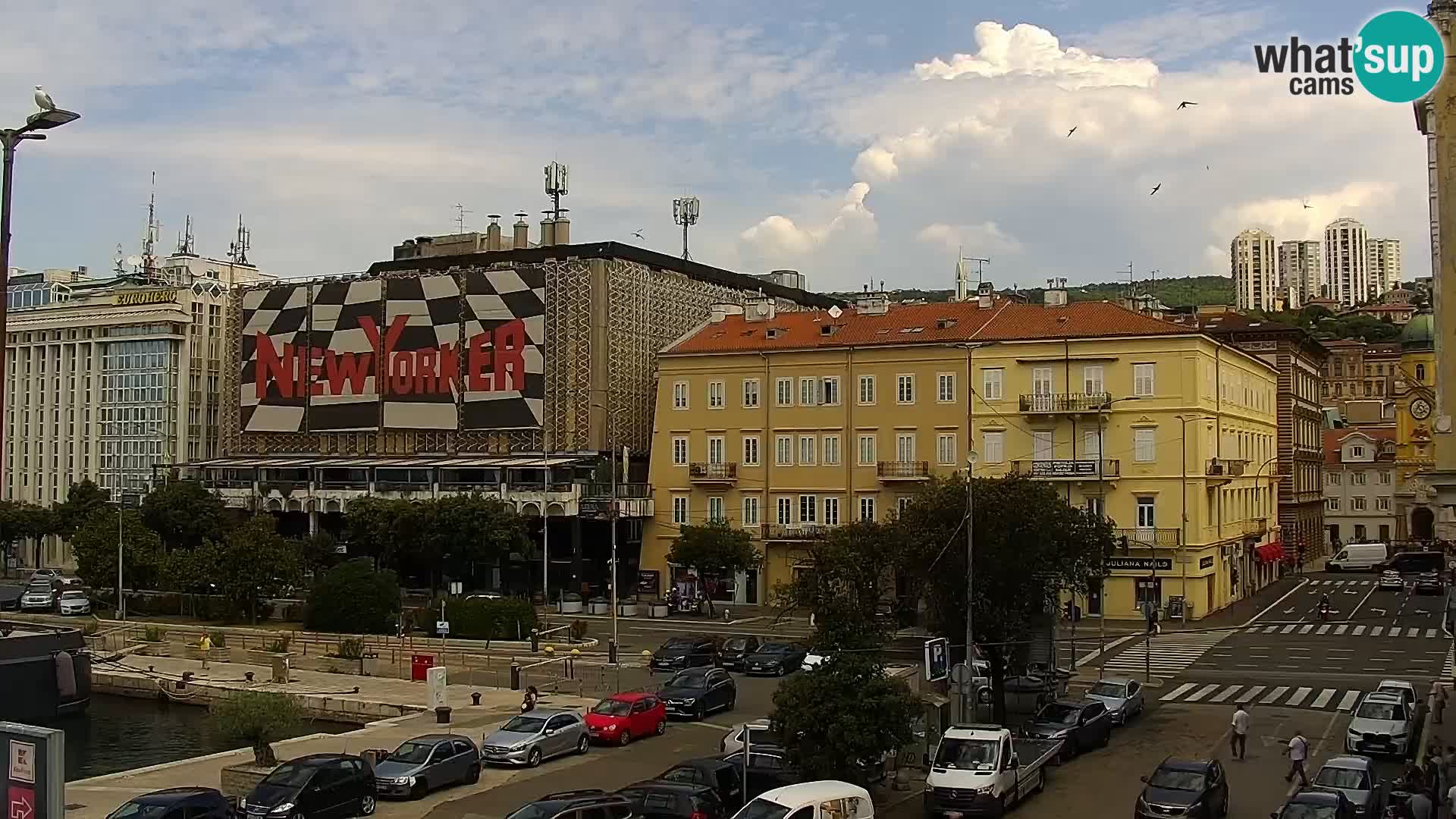 Riva i Marina u Rijeci – Web kamera uživo u Hrvatskoj