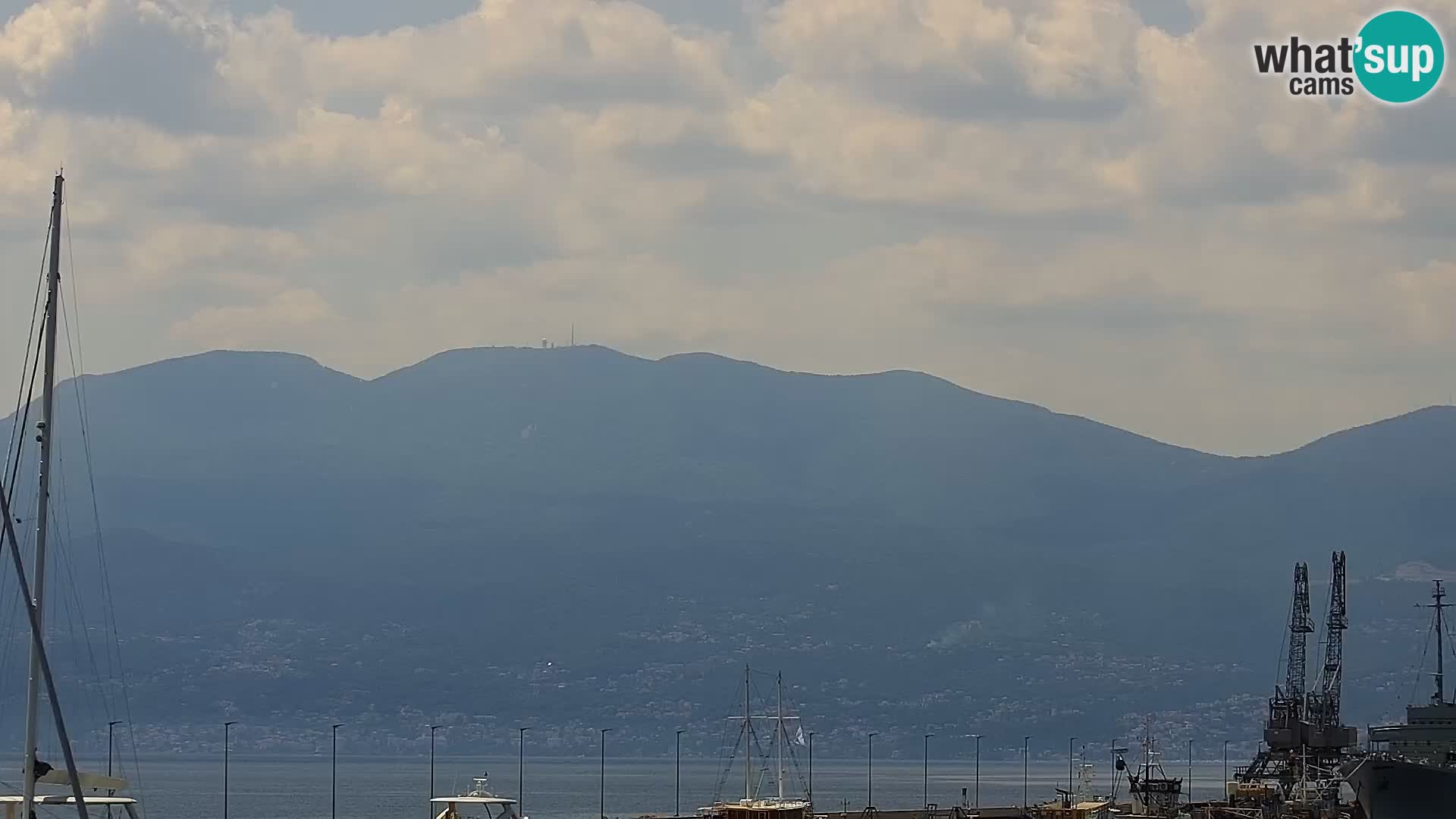Die Riva und Marina in Rijeka – Live Webcam Kroatien