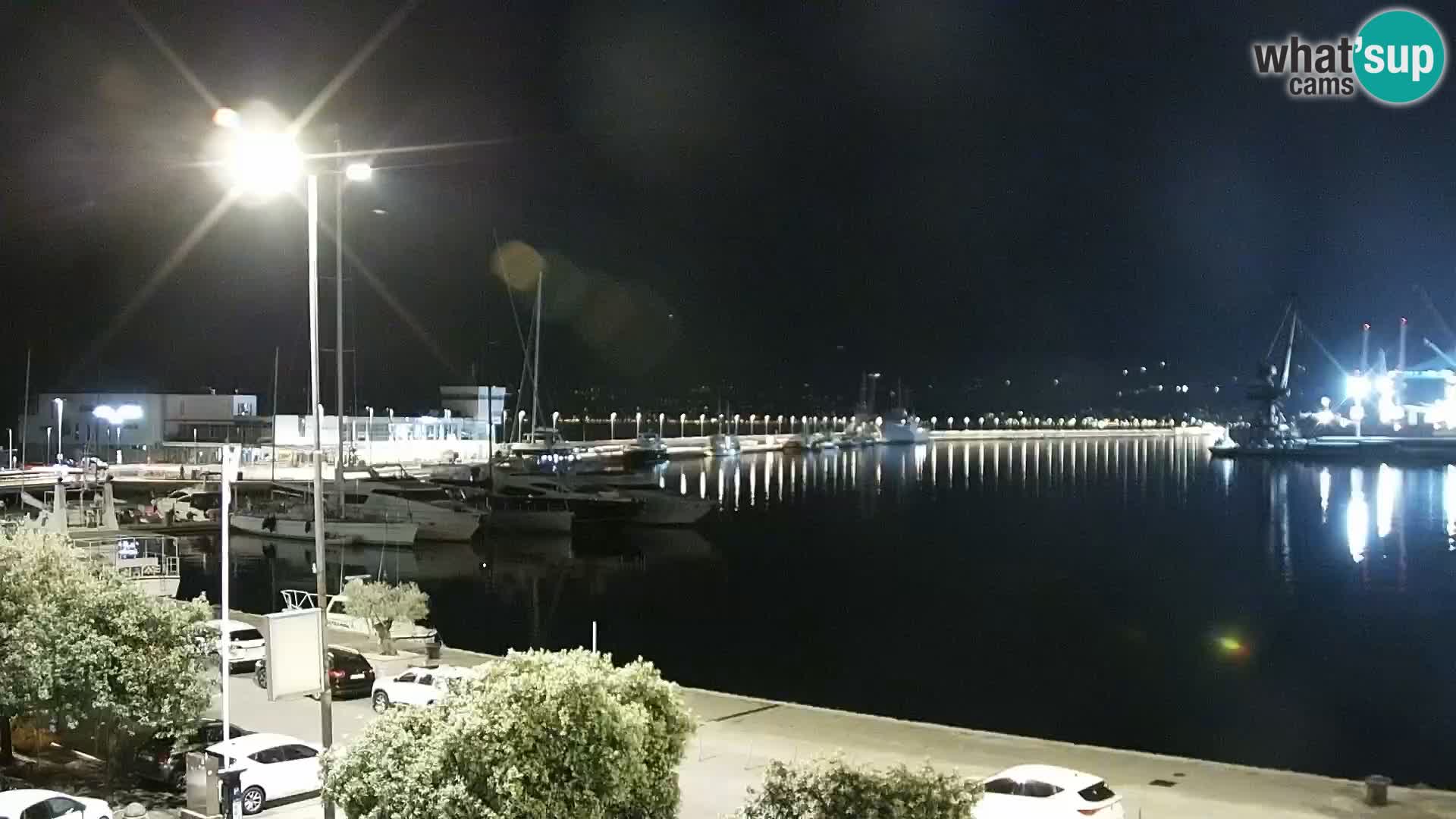 La Riva y Marina en Rijeka – Webcam en vivo Croacia
