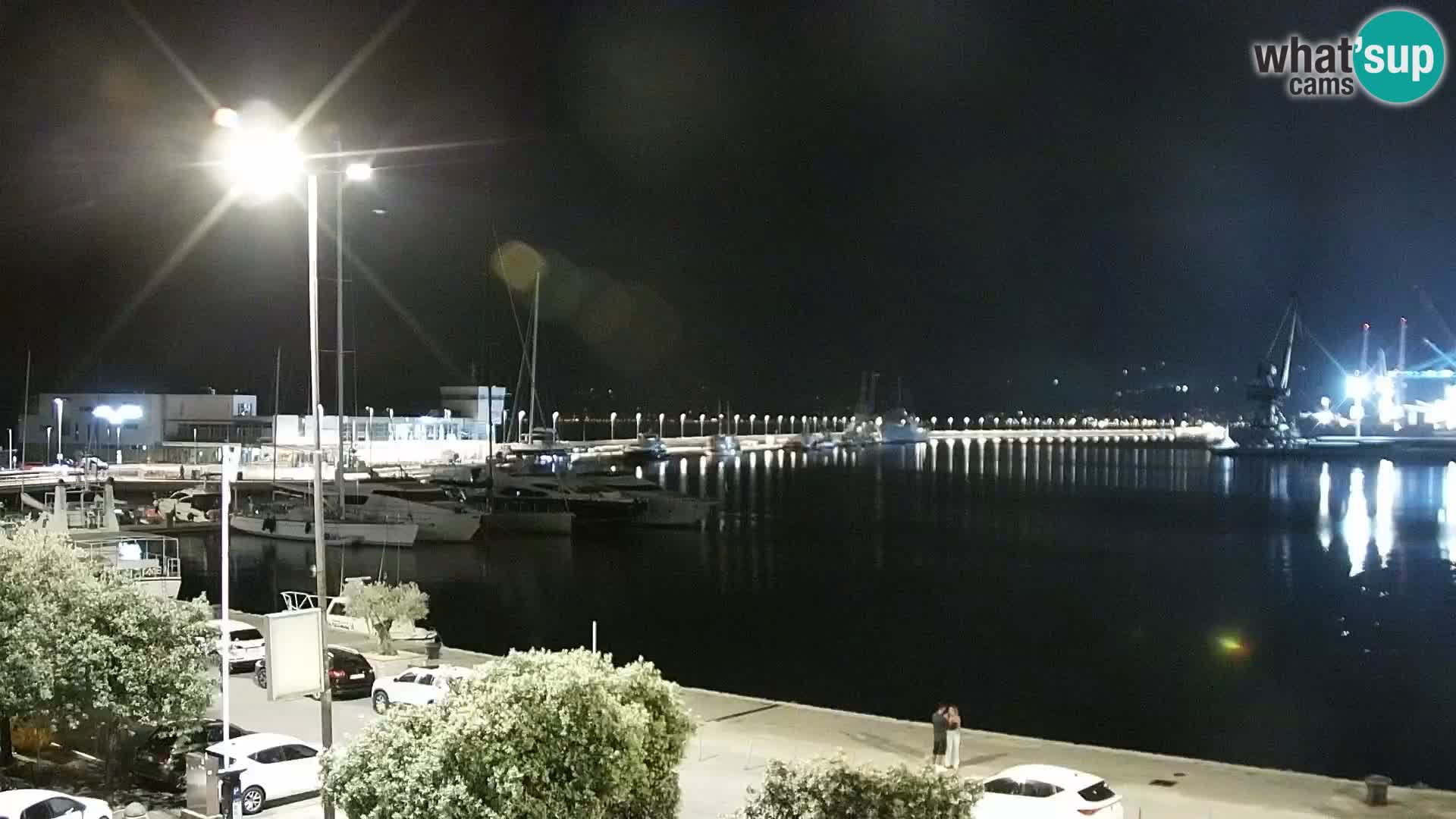 La Riva et Marina à Rijeka – Live Webcam Croatie
