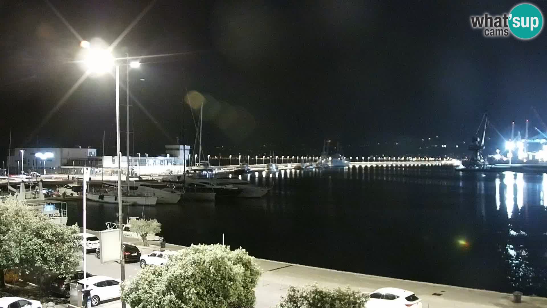 La Riva et Marina à Rijeka – Live Webcam Croatie