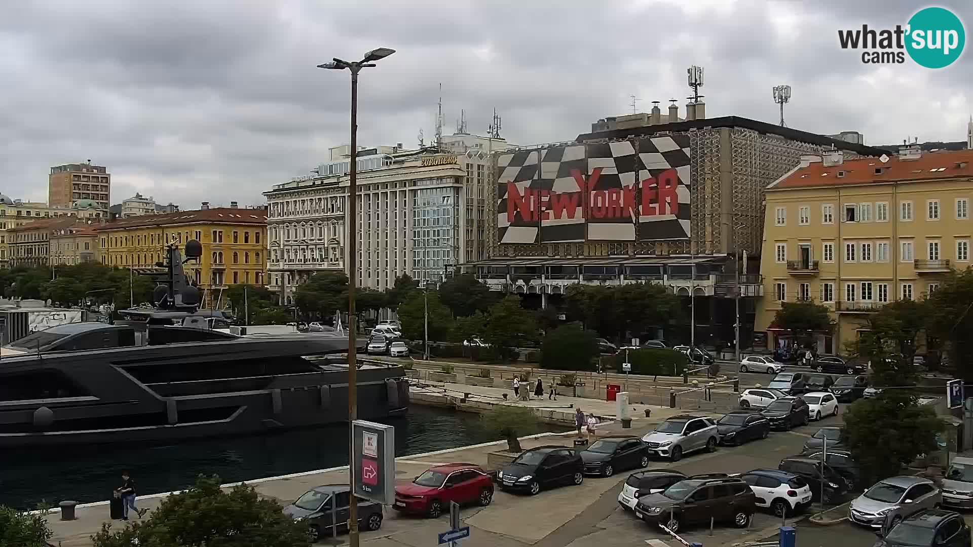 Die Riva und Marina in Rijeka – Live Webcam Kroatien