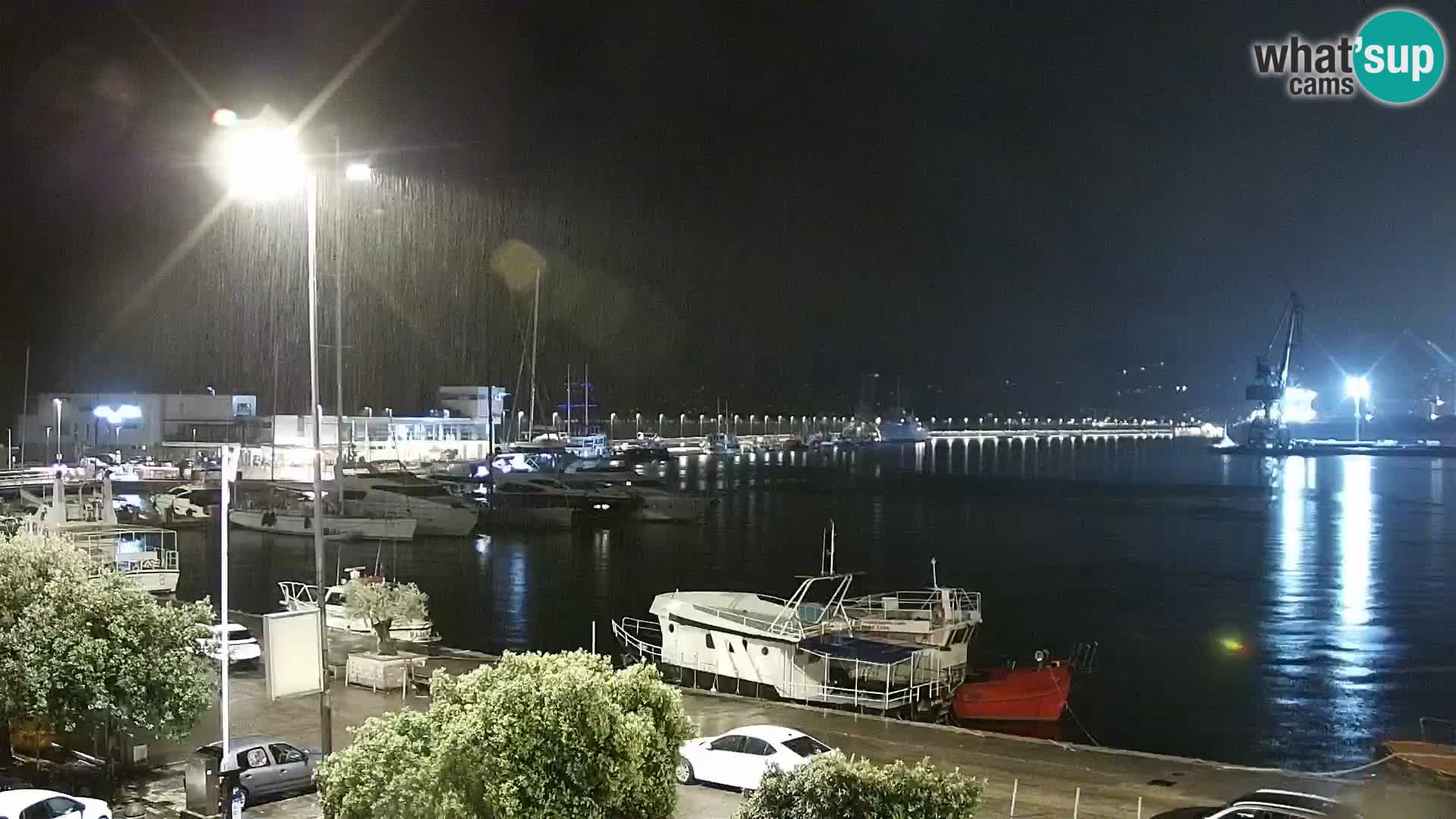 The Riva and Marina in Rijeka – Live Webcam Croatia