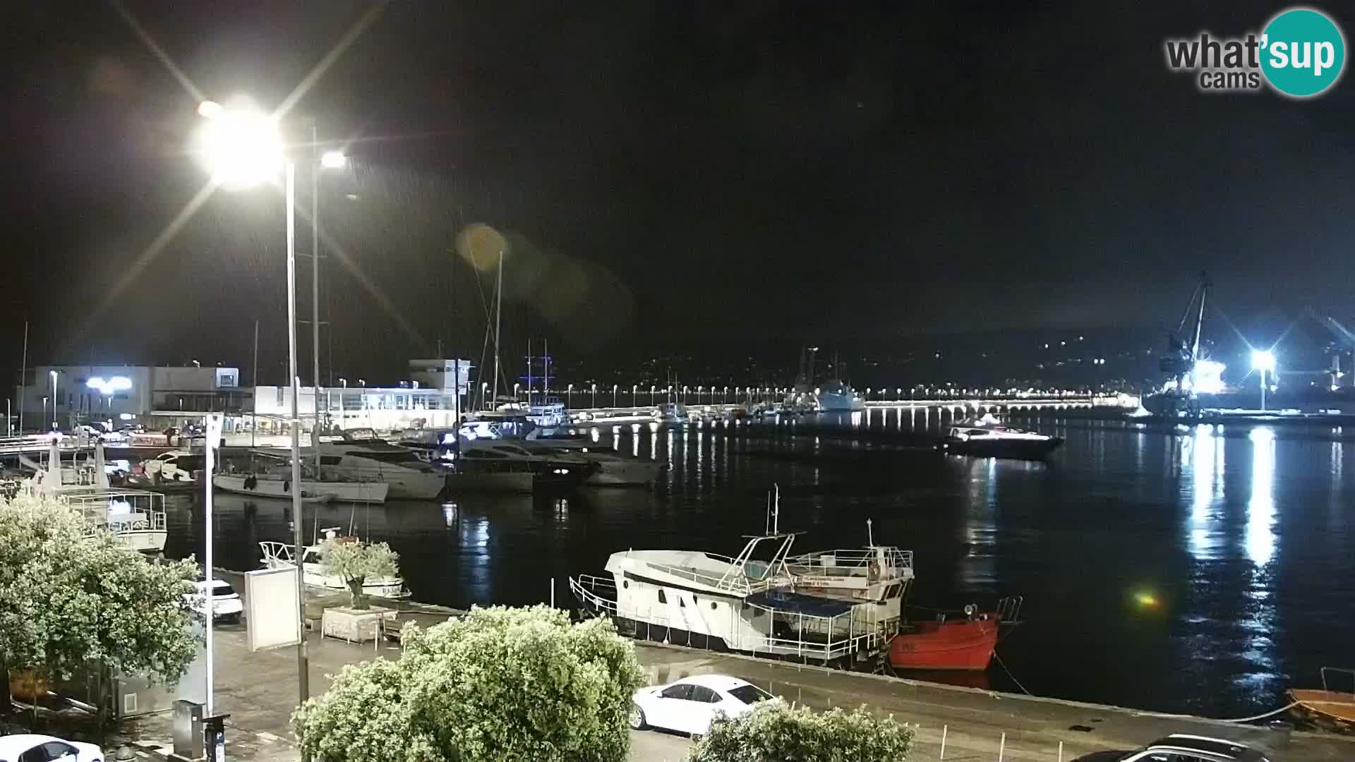 The Riva and Marina in Rijeka – Live Webcam Croatia
