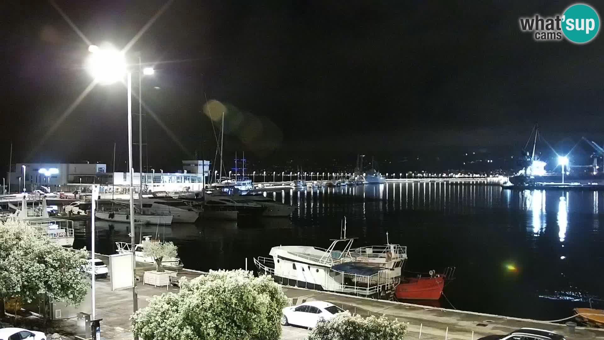 The Riva and Marina in Rijeka  – Live Webcam Croatia