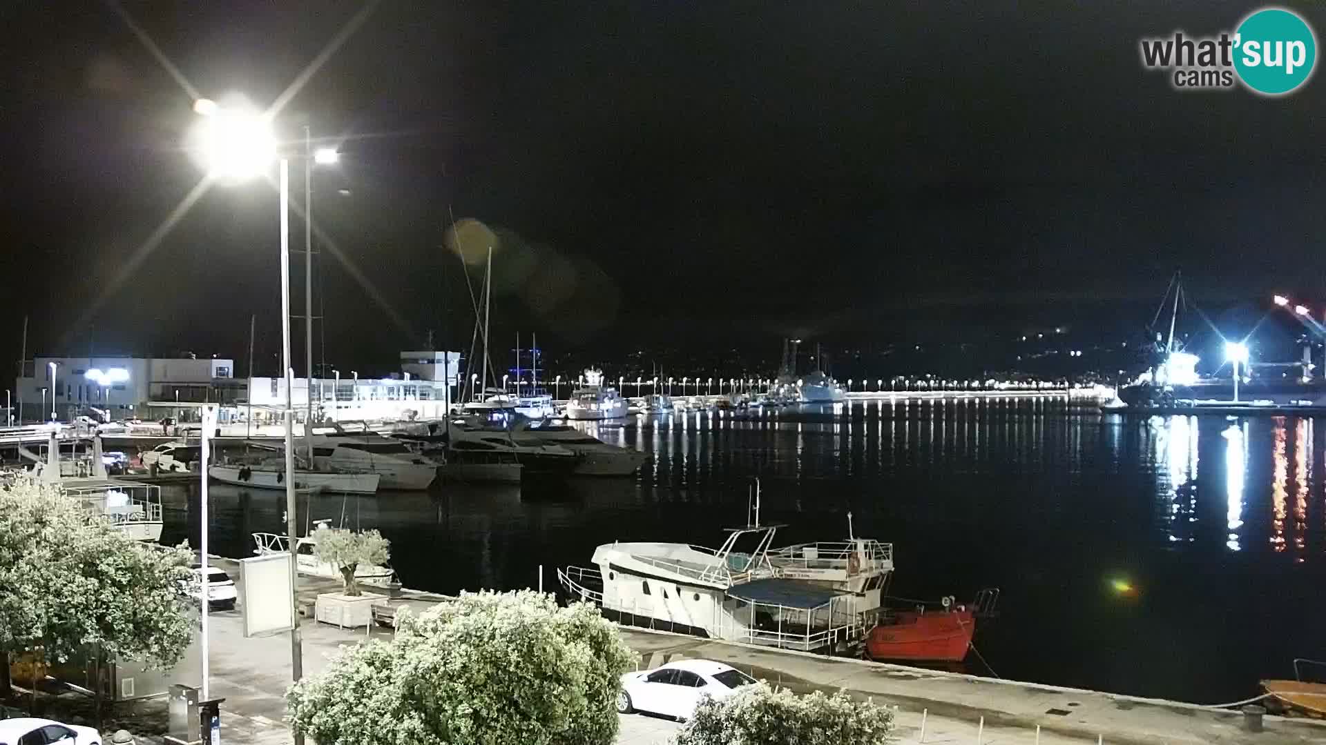 La Riva et Marina à Rijeka – Live Webcam Croatie