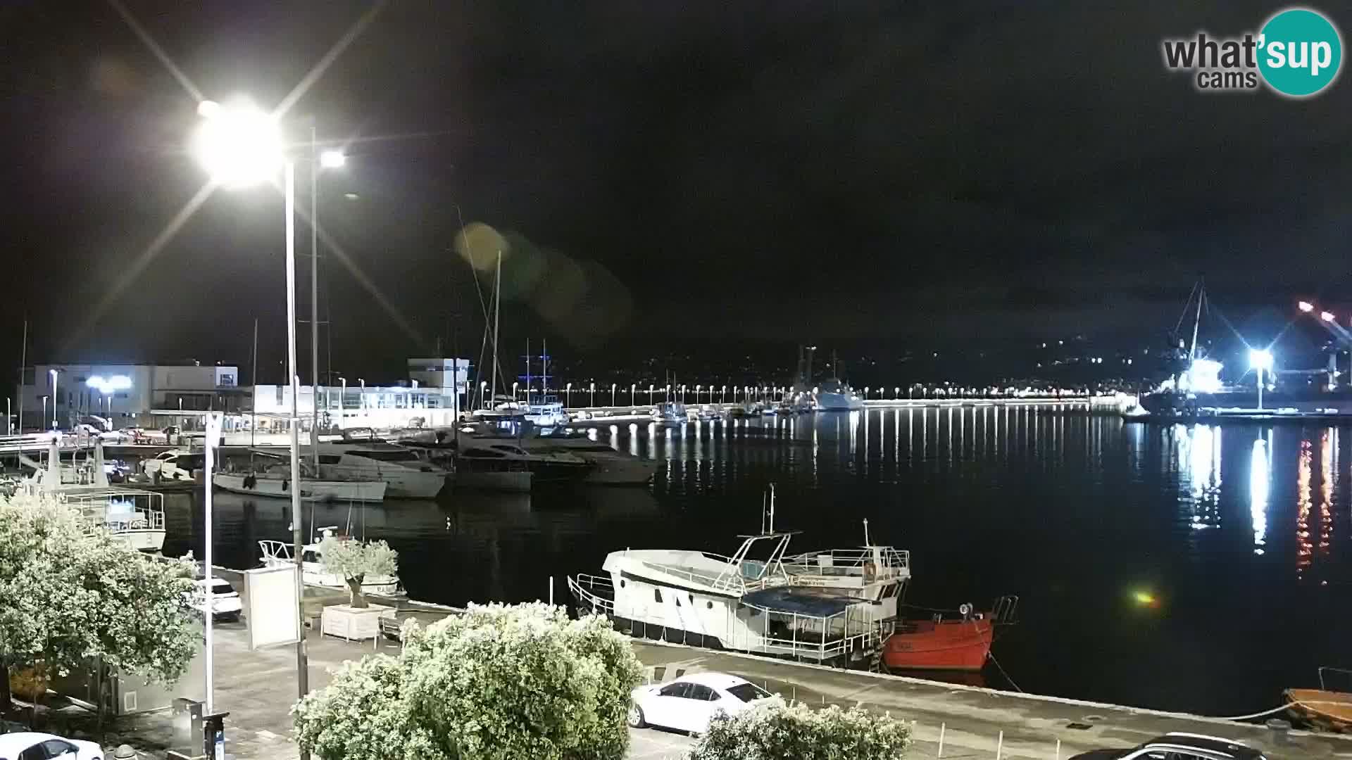 La Riva et Marina à Rijeka – Live Webcam Croatie