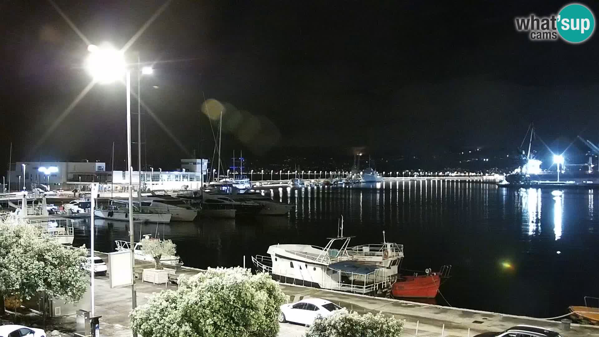 Die Riva und Marina in Rijeka – Live Webcam Kroatien