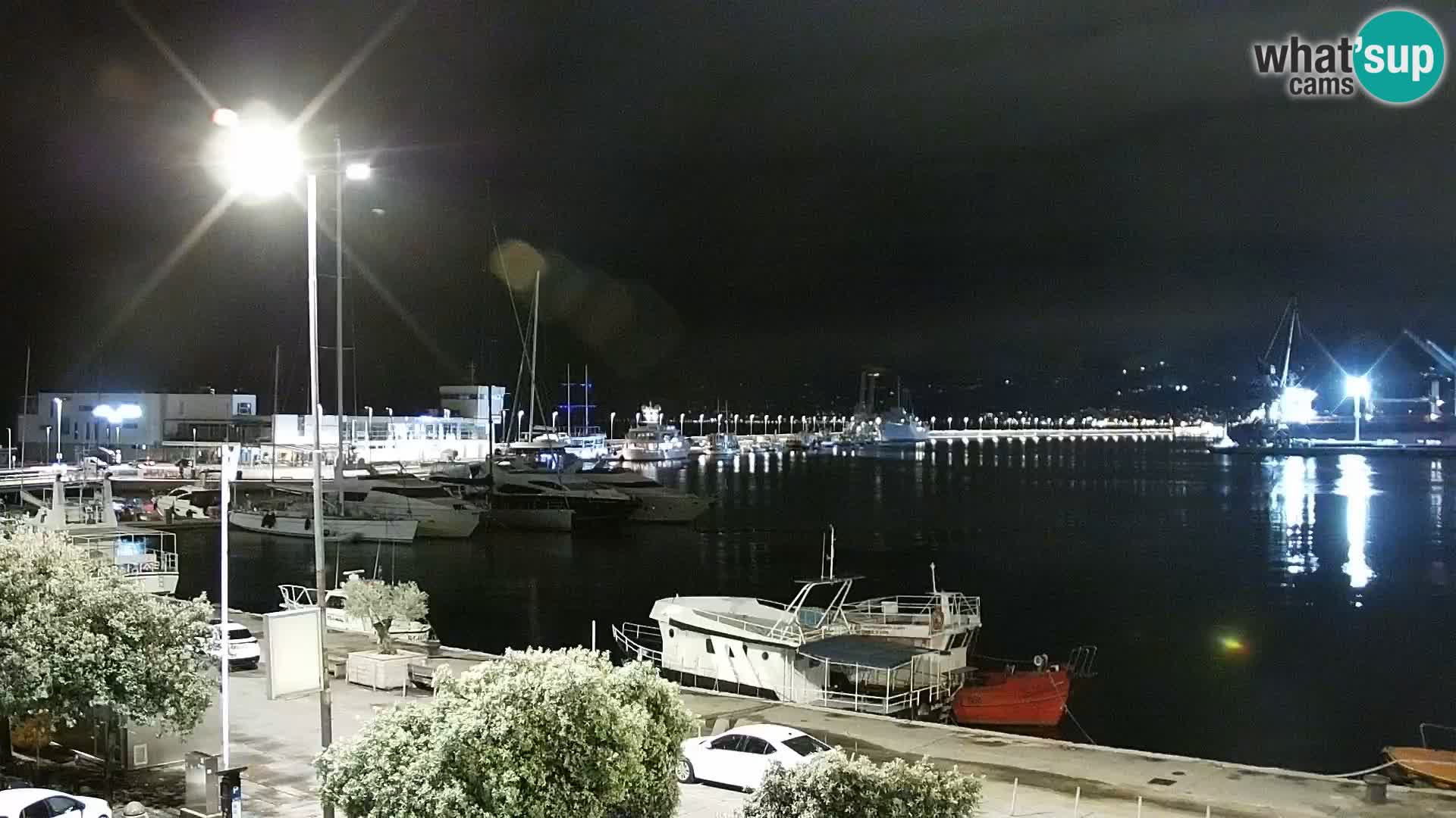 Riva i Marina u Rijeci – Web kamera uživo u Hrvatskoj