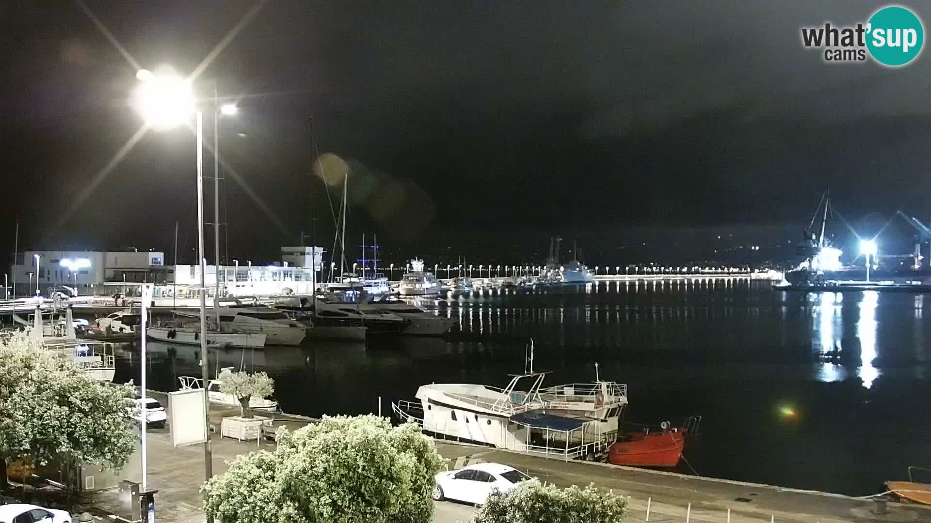 La Riva et Marina à Rijeka – Live Webcam Croatie