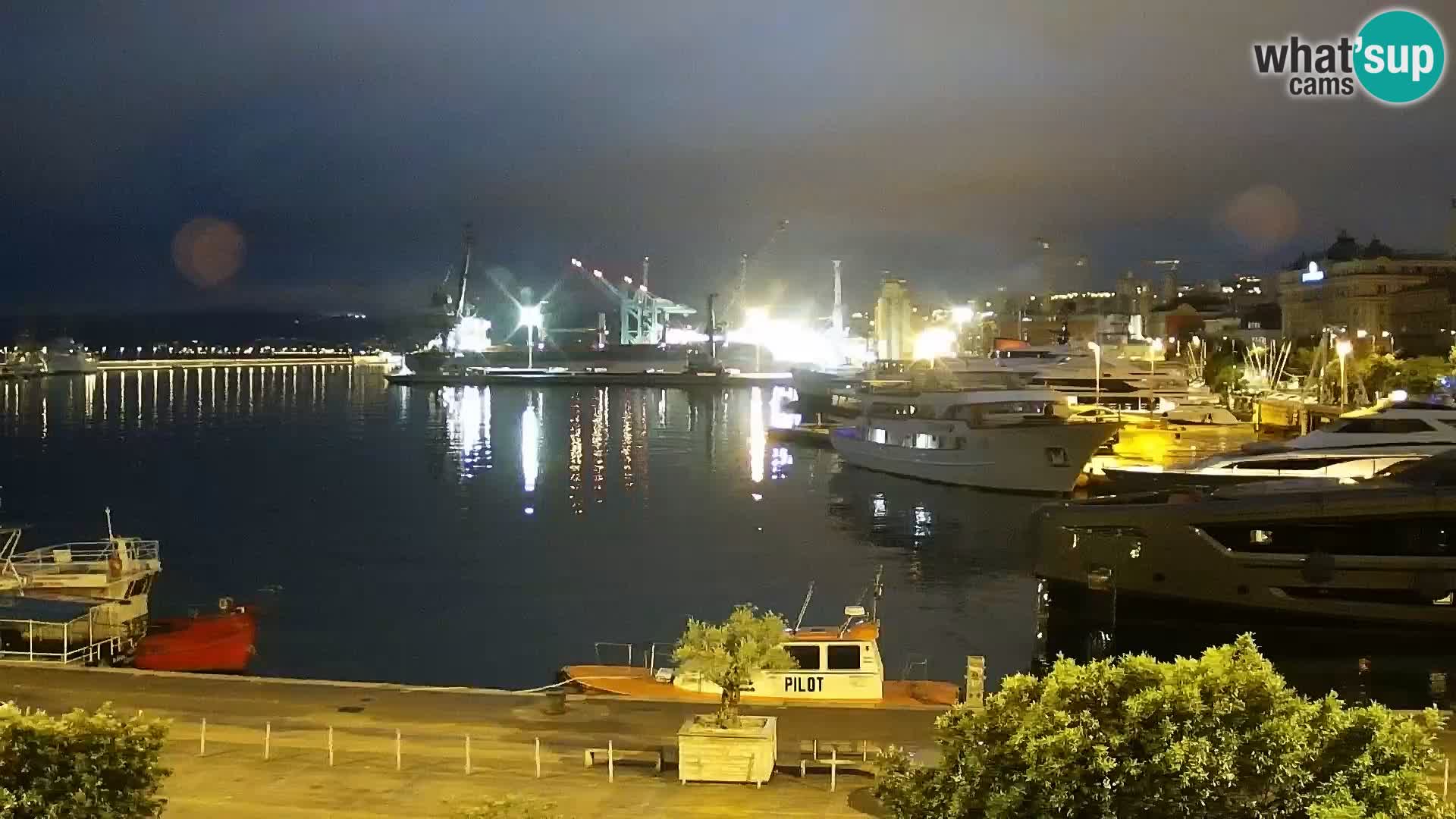 Riva i Marina u Rijeci – Web kamera uživo u Hrvatskoj