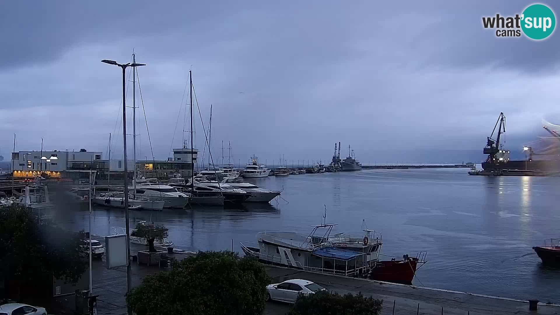 La Riva e la Marina a Rijeka (Fiume) – Live Webcam Croazia