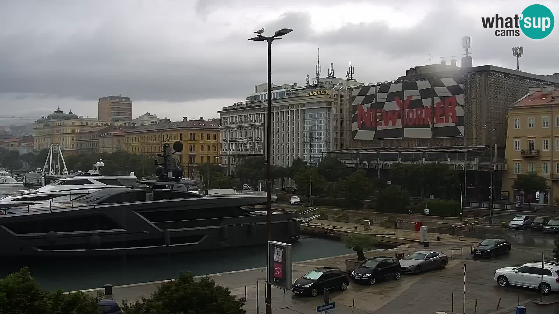 Die Riva und Marina in Rijeka – Live Webcam Kroatien