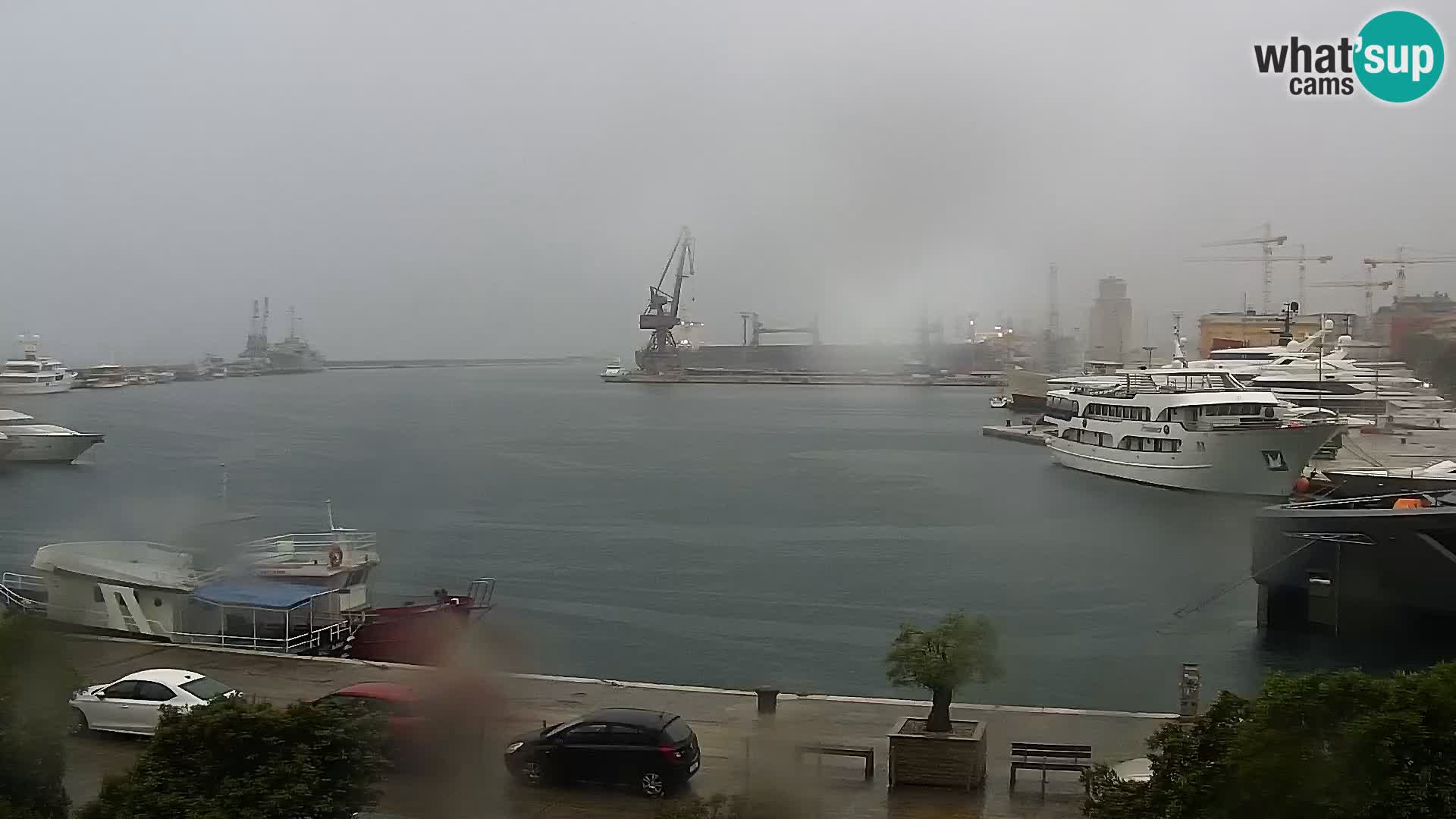 La Riva e la Marina a Rijeka (Fiume) – Live Webcam Croazia
