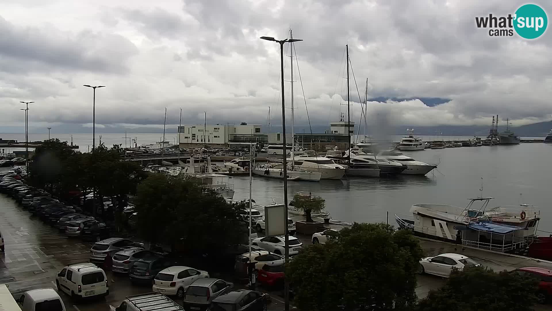 La Riva et Marina à Rijeka – Live Webcam Croatie