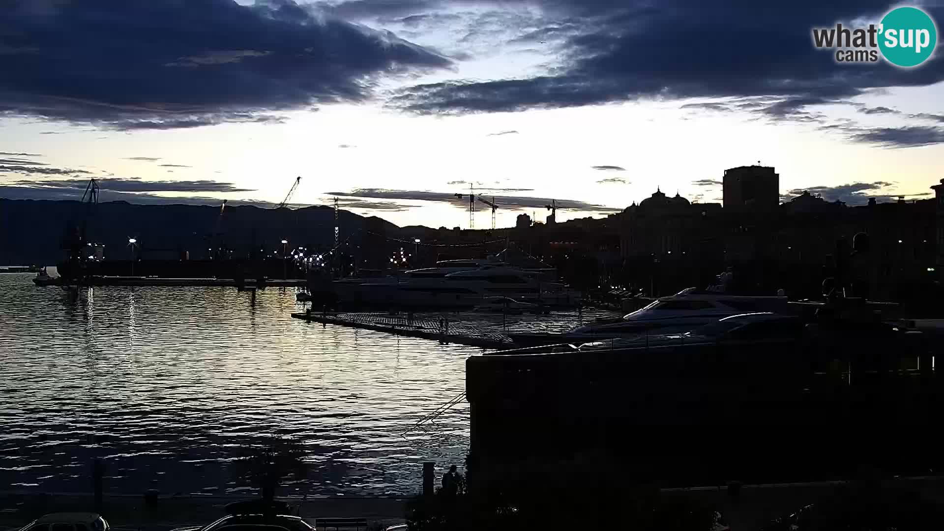 La Riva et Marina à Rijeka – Live Webcam Croatie