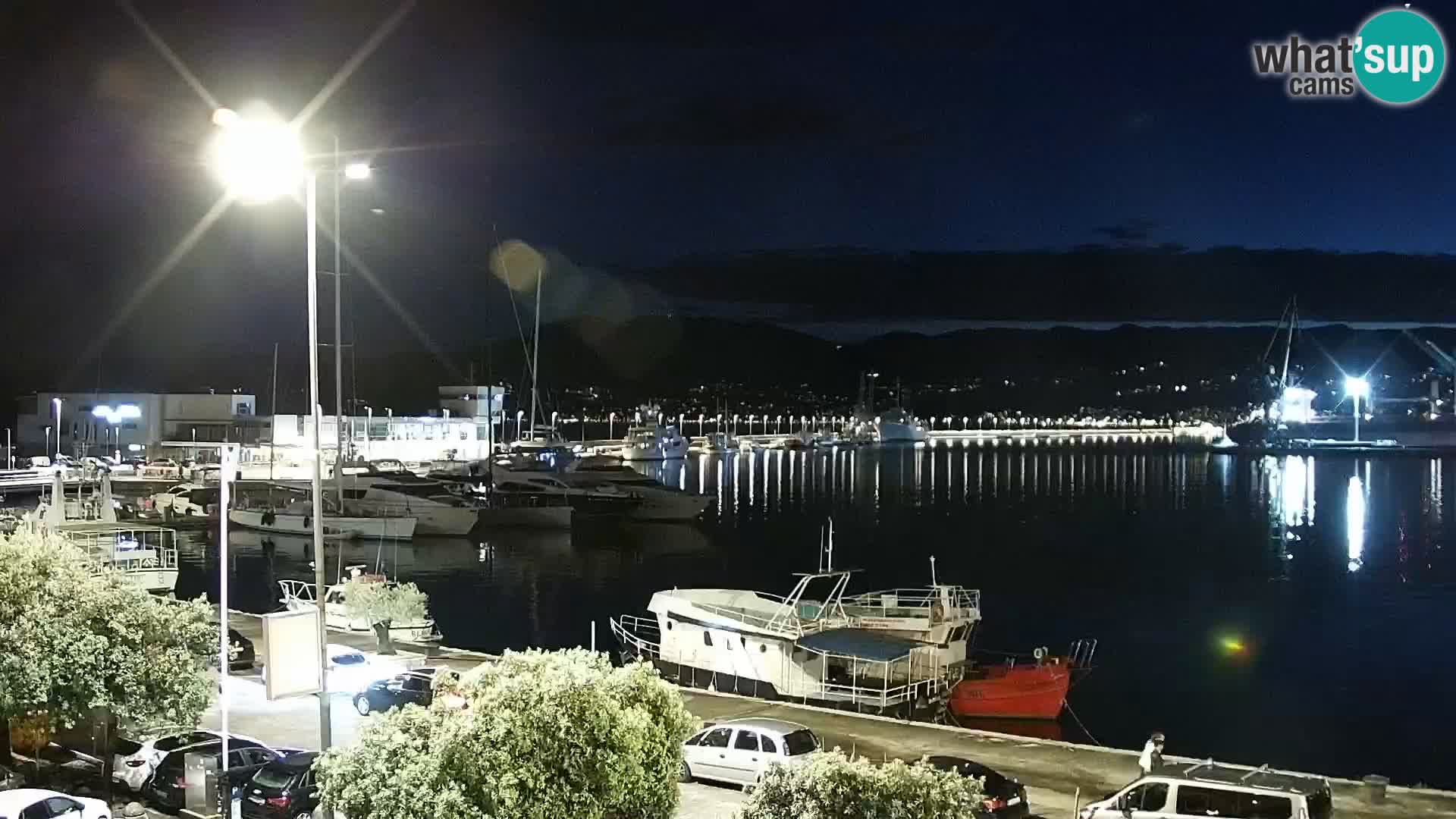 The Riva and Marina in Rijeka  – Live Webcam Croatia