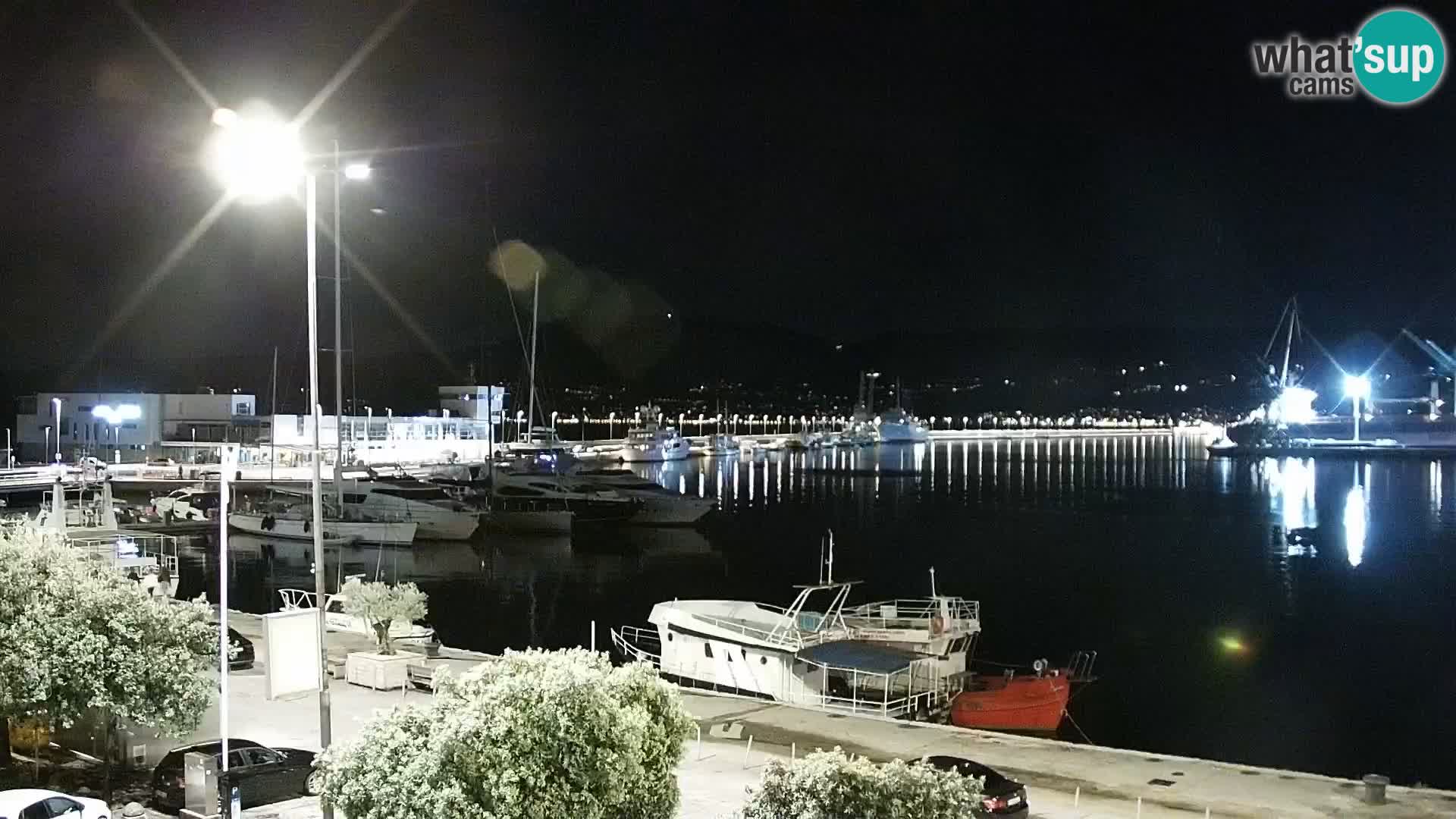 La Riva et Marina à Rijeka – Live Webcam Croatie