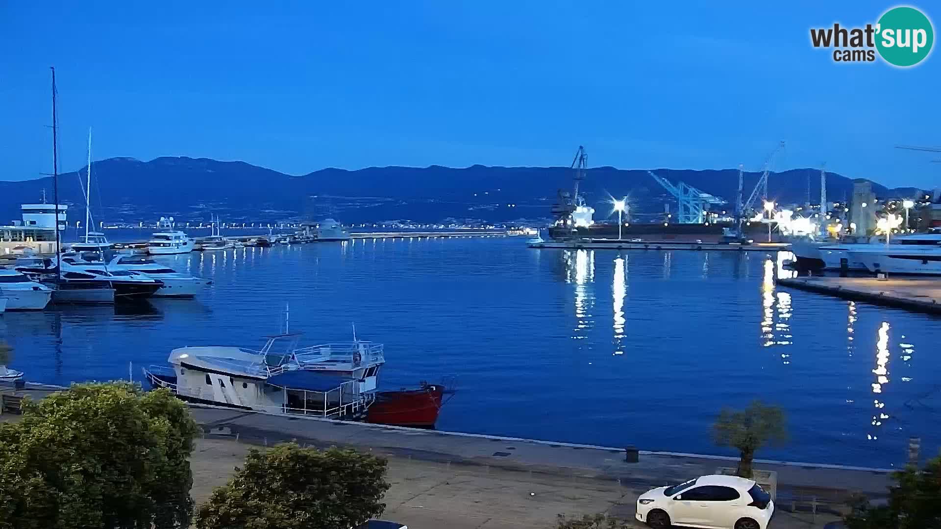 La Riva e la Marina a Rijeka (Fiume) – Live Webcam Croazia