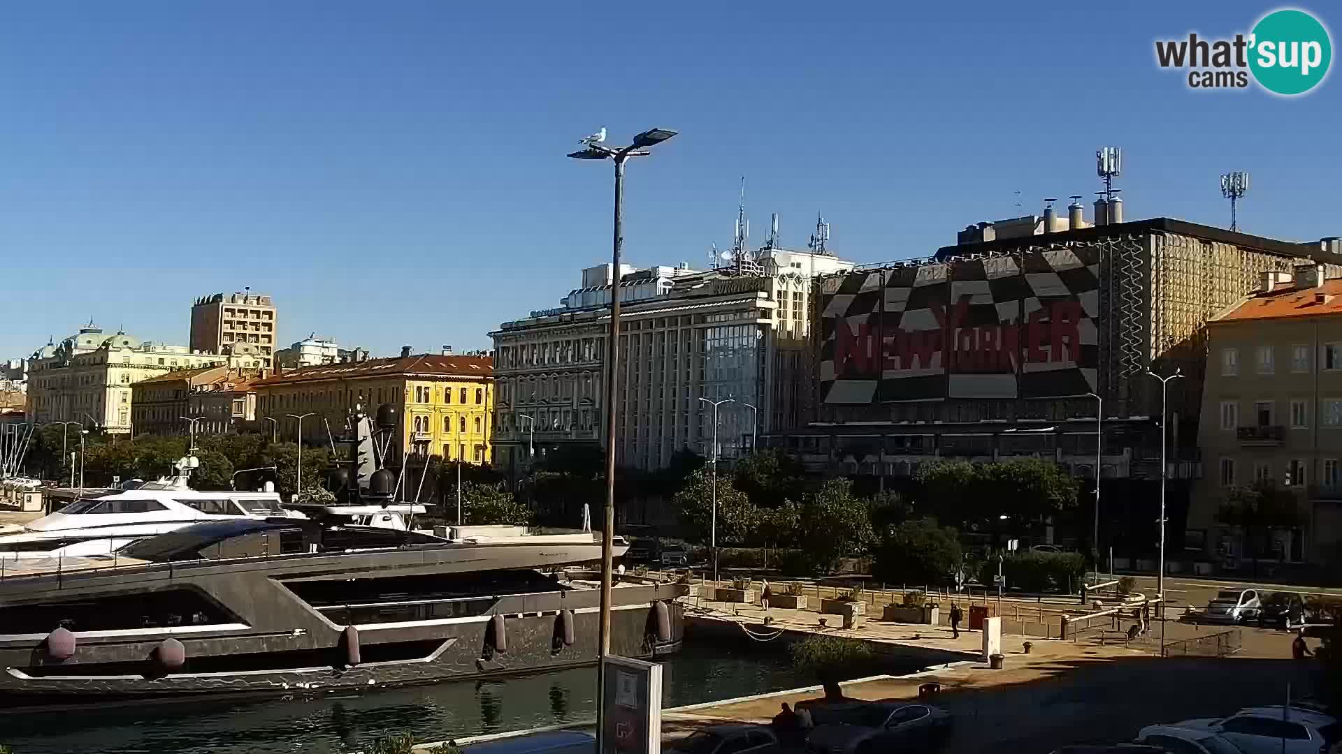 La Riva e la Marina a Rijeka (Fiume) – Live Webcam Croazia