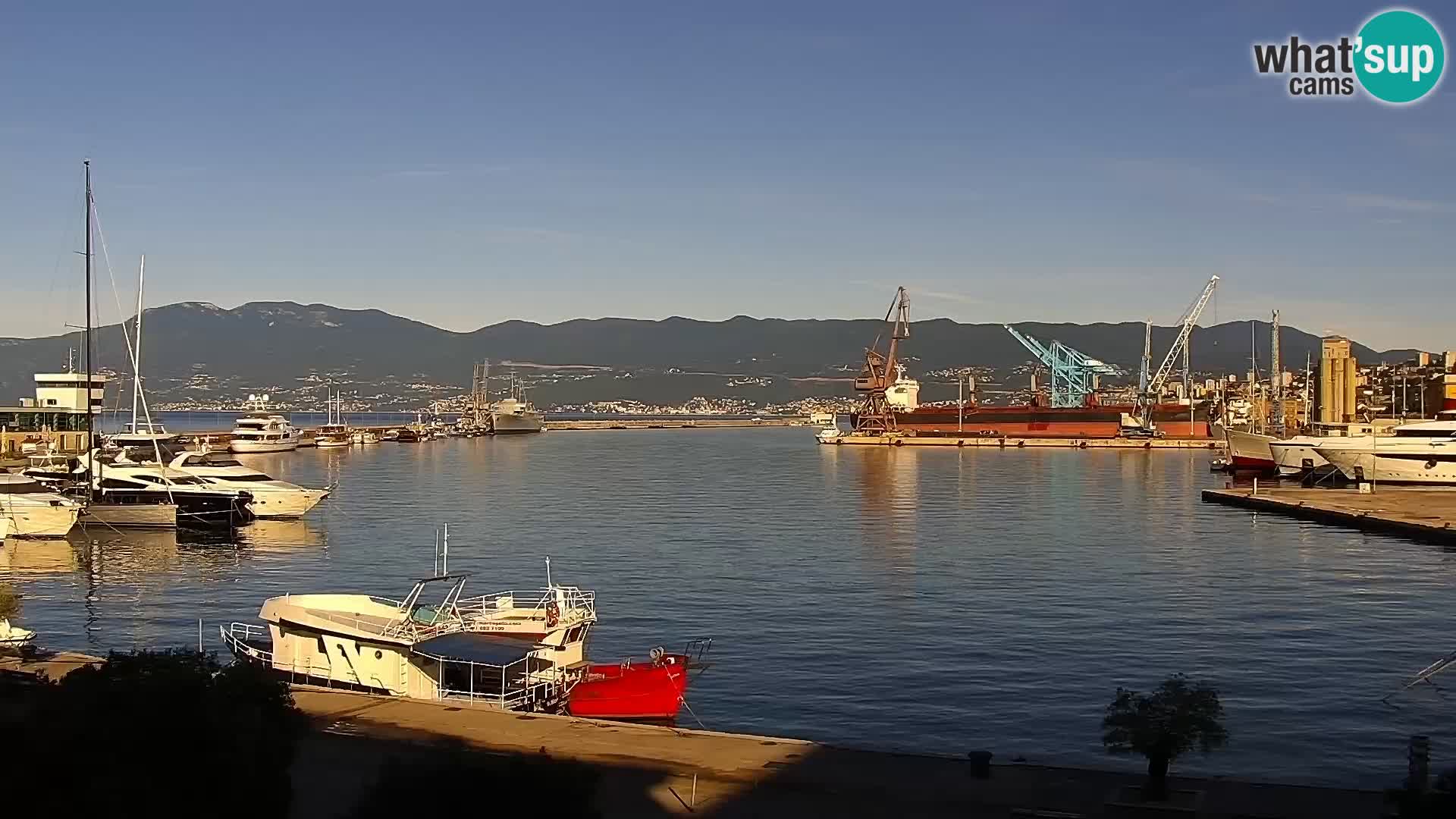 La Riva e la Marina a Rijeka (Fiume) – Live Webcam Croazia