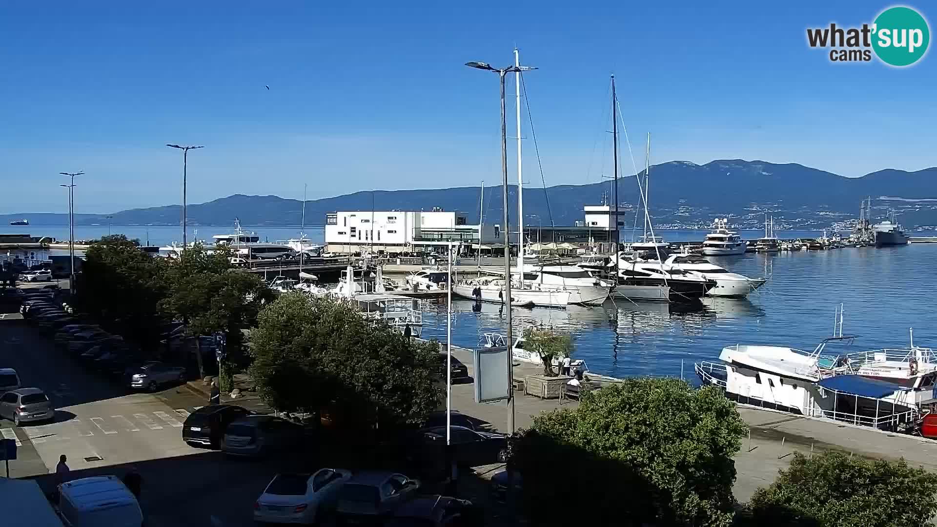 La Riva e la Marina a Rijeka (Fiume) – Live Webcam Croazia