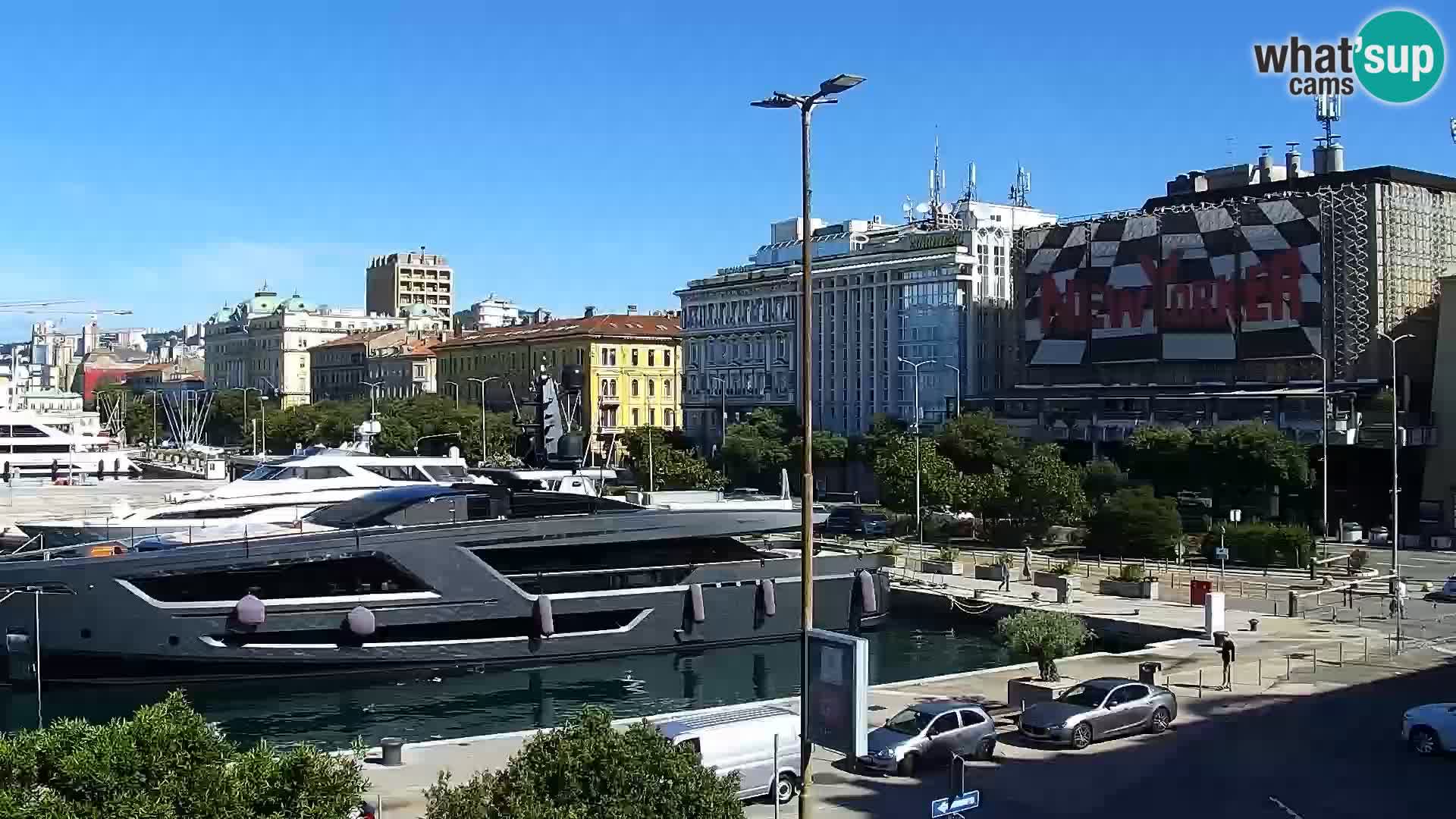 La Riva e la Marina a Rijeka (Fiume) – Live Webcam Croazia