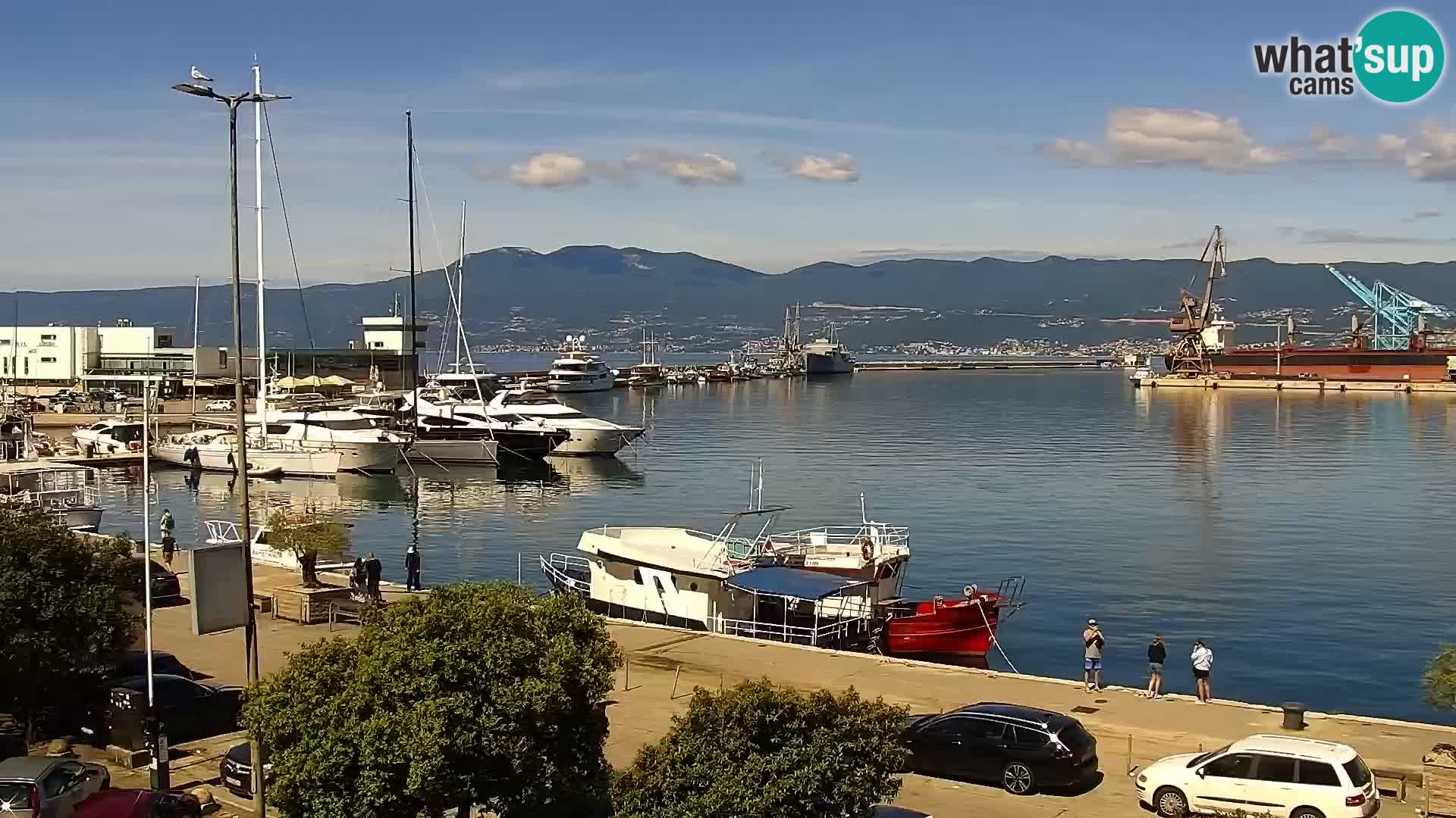 La Riva e la Marina a Rijeka (Fiume) – Live Webcam Croazia