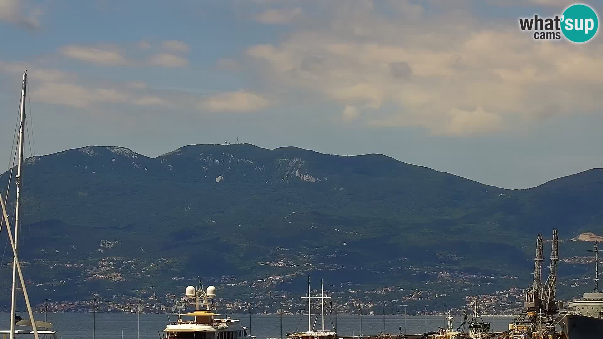 La Riva e la Marina a Rijeka (Fiume) – Live Webcam Croazia