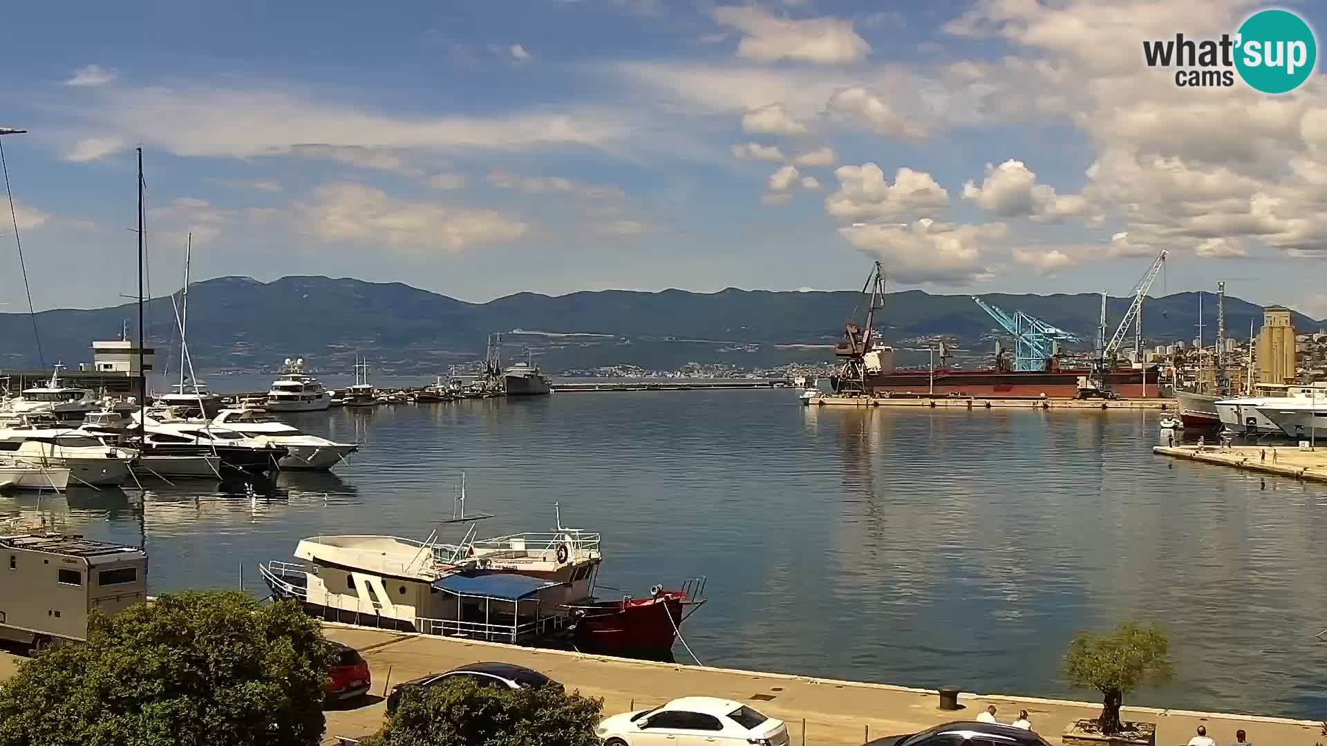 La Riva et Marina à Rijeka – Live Webcam Croatie