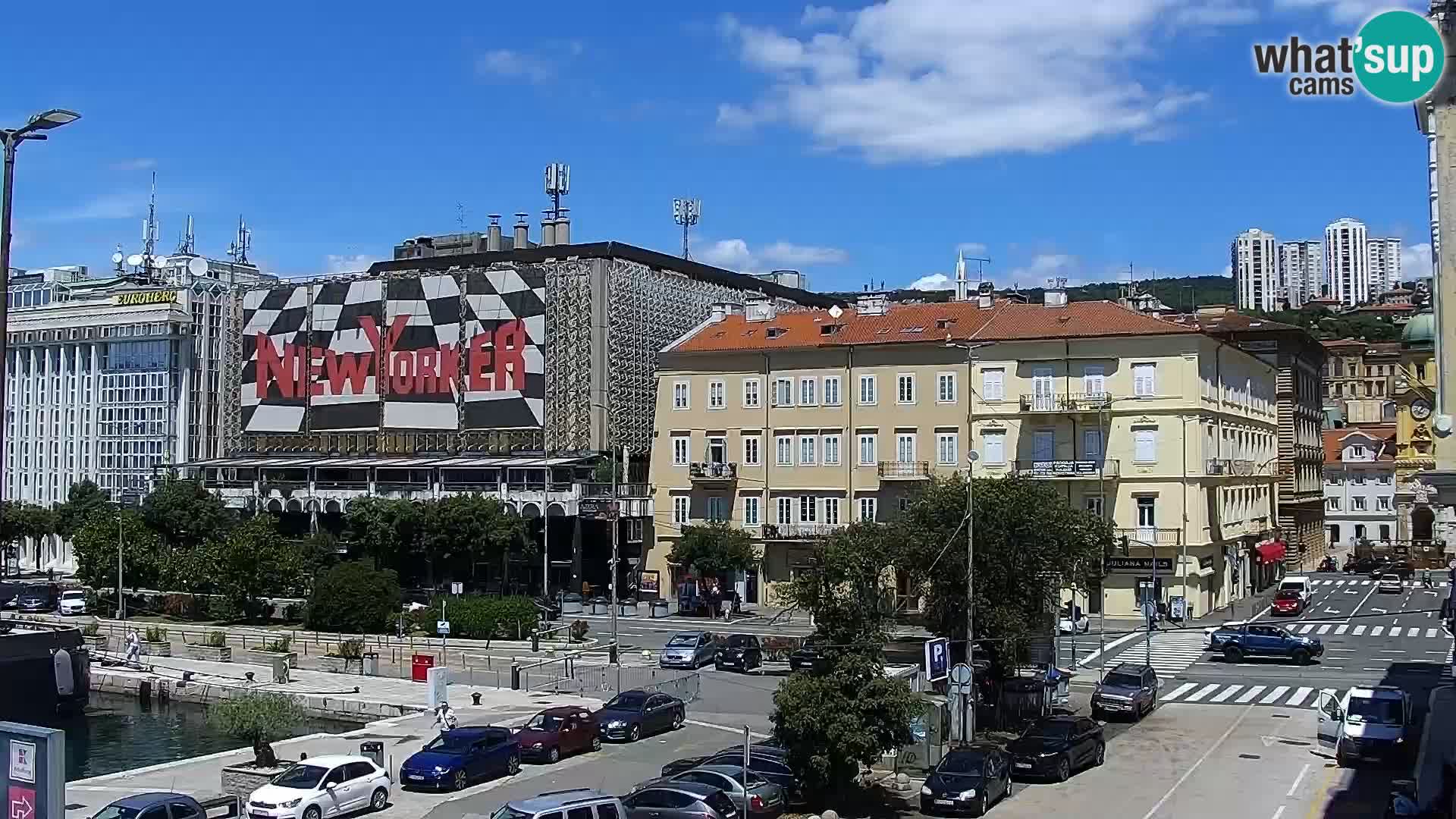 Die Riva und Marina in Rijeka – Live Webcam Kroatien