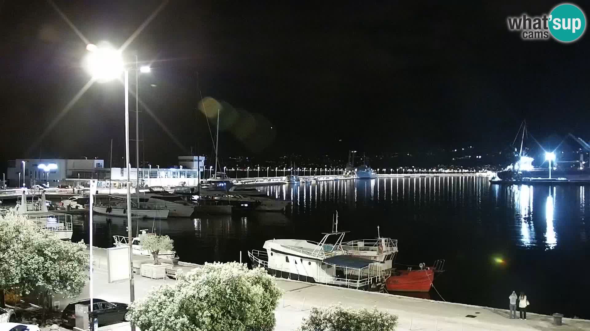 La Riva y Marina en Rijeka – Webcam en vivo Croacia