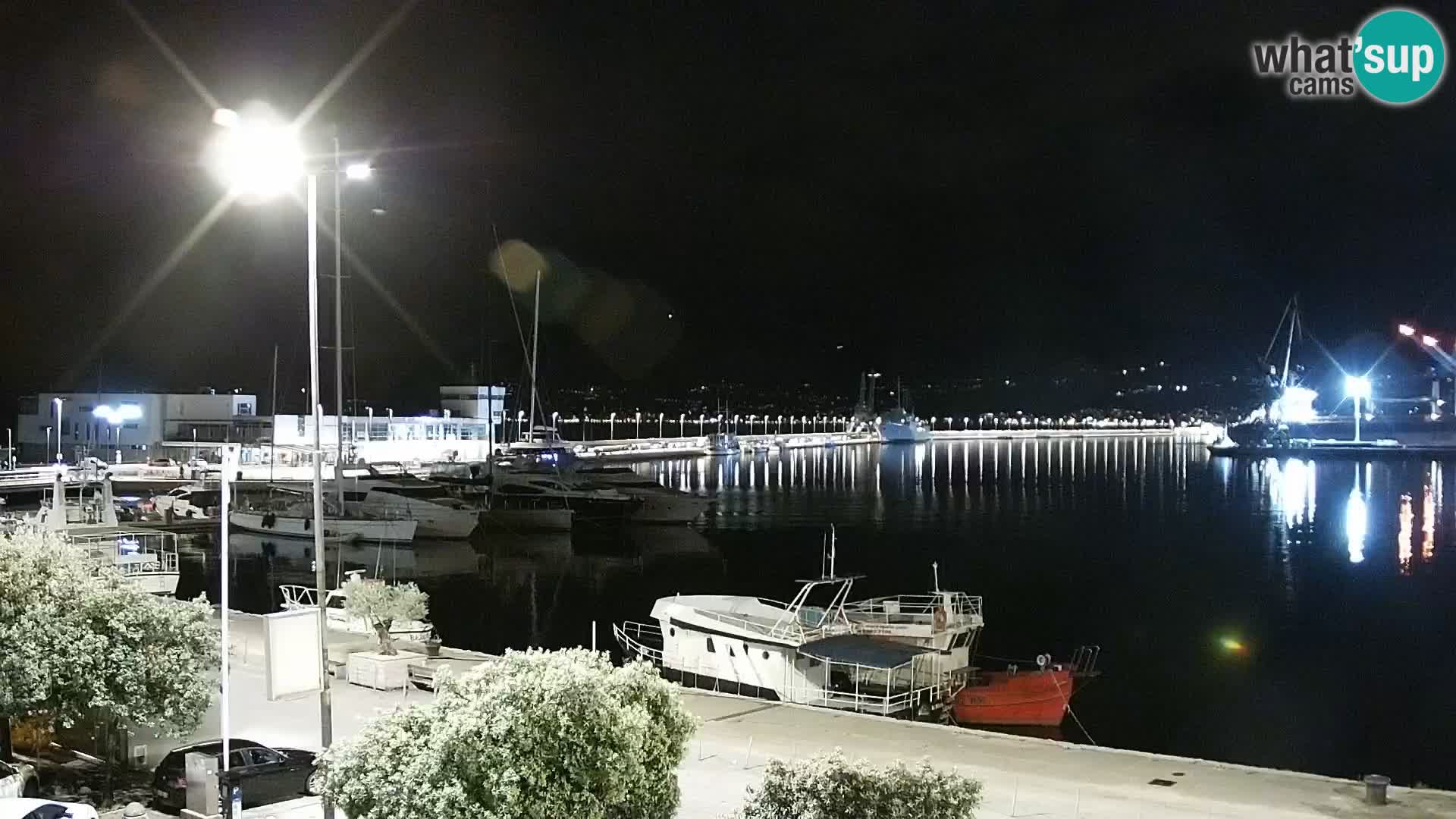 La Riva y Marina en Rijeka – Webcam en vivo Croacia