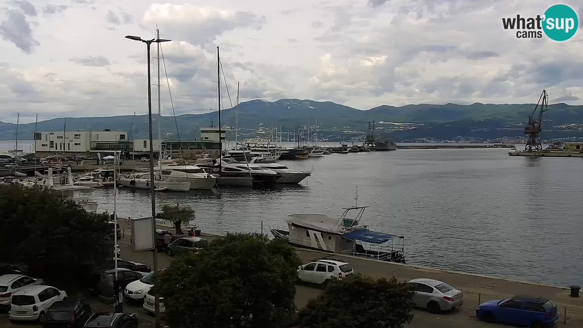 Die Riva und Marina in Rijeka – Live Webcam Kroatien