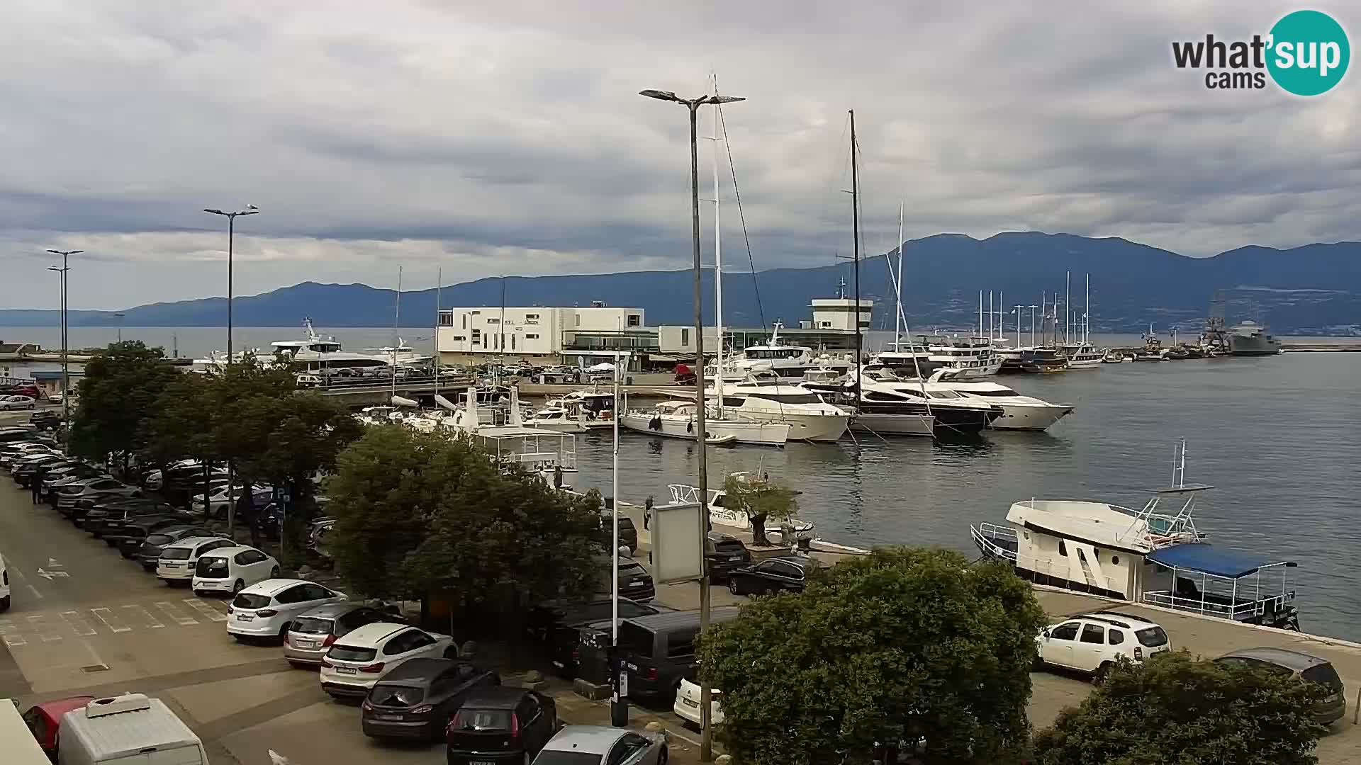 Die Riva und Marina in Rijeka – Live Webcam Kroatien