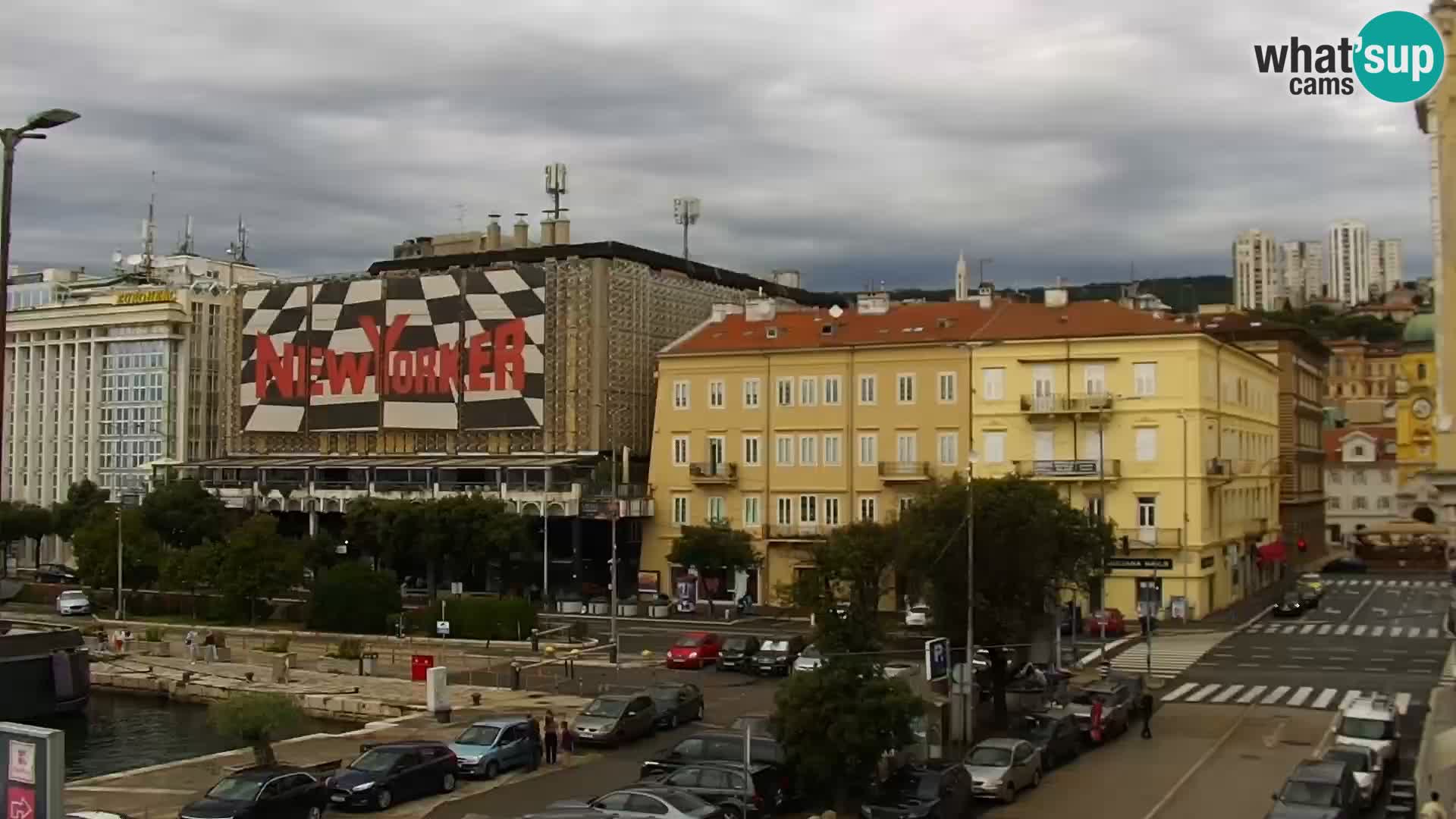 Riva in Marina v Reki – Spletna kamera v živo Hrvaška