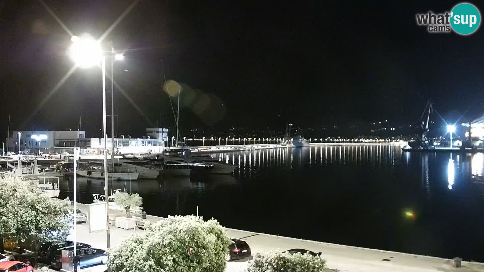 La Riva e la Marina a Rijeka (Fiume) – Live Webcam Croazia