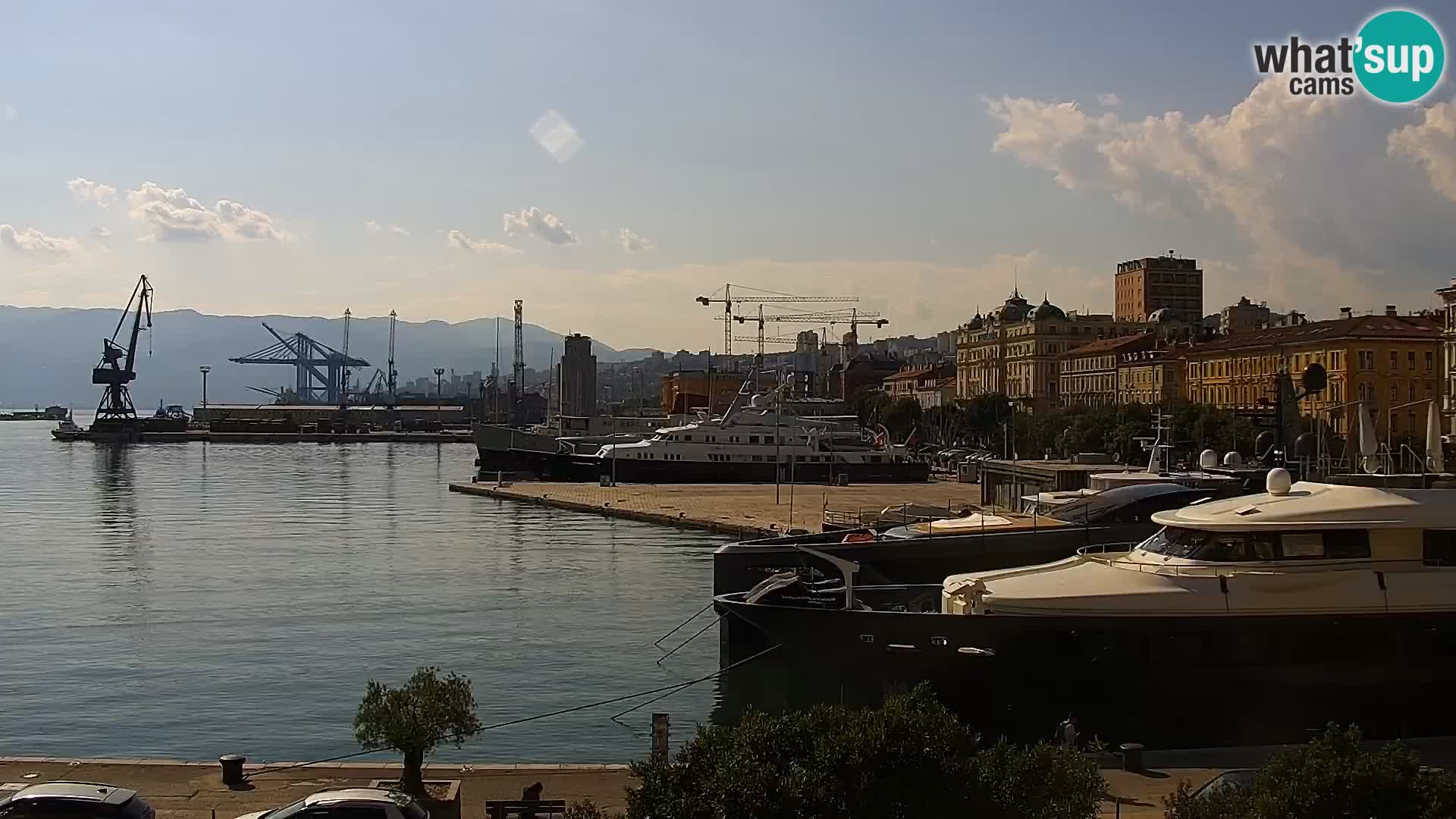 Die Riva und Marina in Rijeka – Live Webcam Kroatien