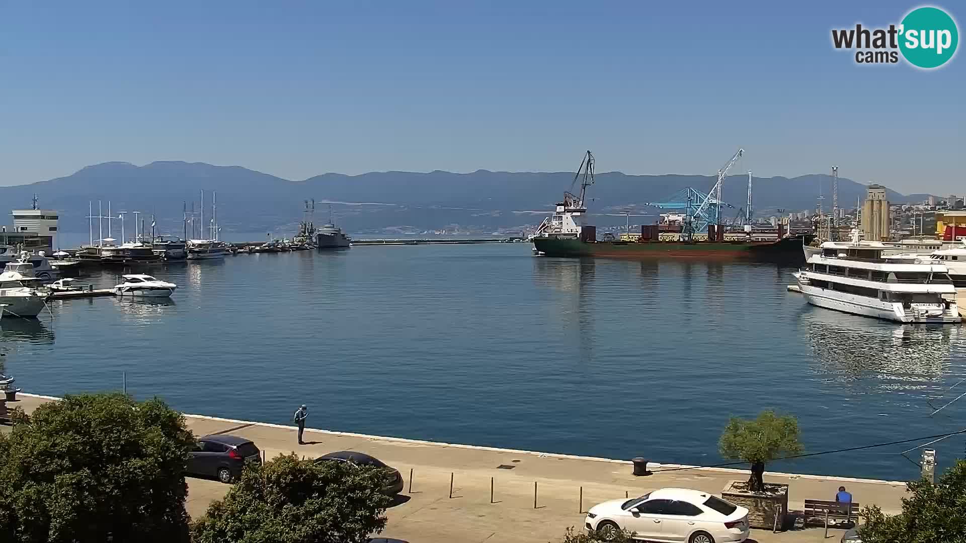 La Riva e la Marina a Rijeka (Fiume) – Live Webcam Croazia