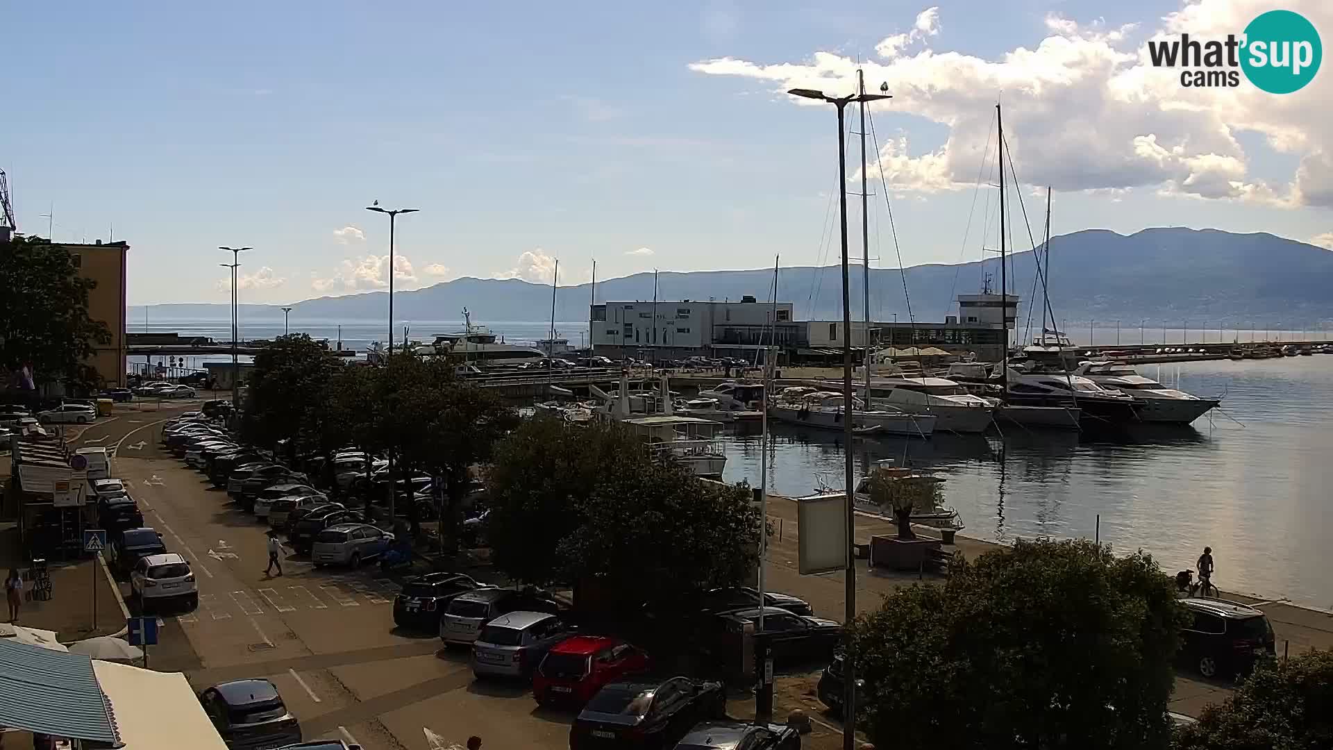 The Riva and Marina in Rijeka  – Live Webcam Croatia