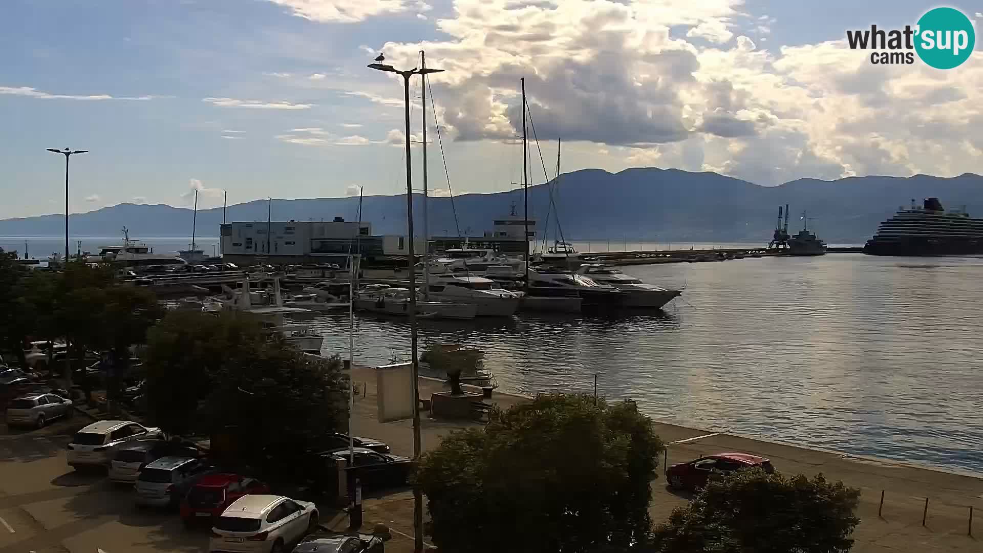 The Riva and Marina in Rijeka – Live Webcam Croatia