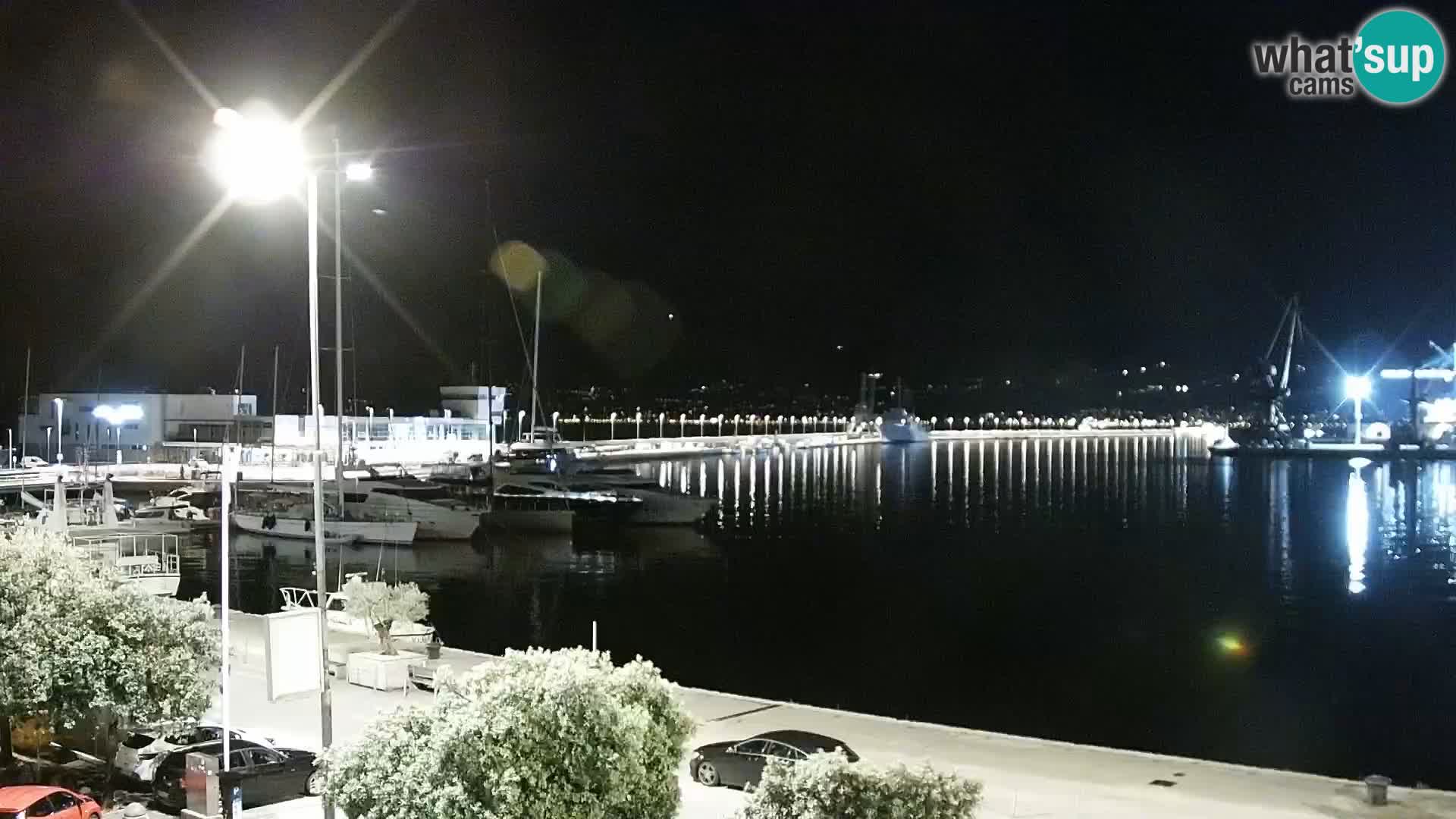 Die Riva und Marina in Rijeka – Live Webcam Kroatien