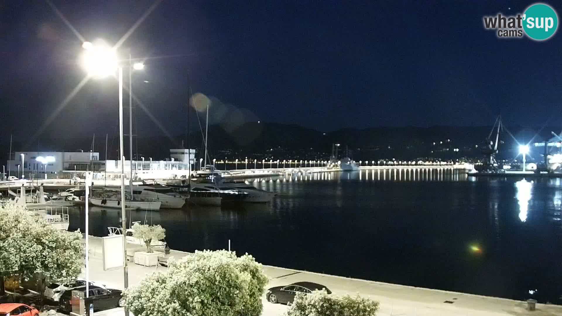The Riva and Marina in Rijeka – Live Webcam Croatia