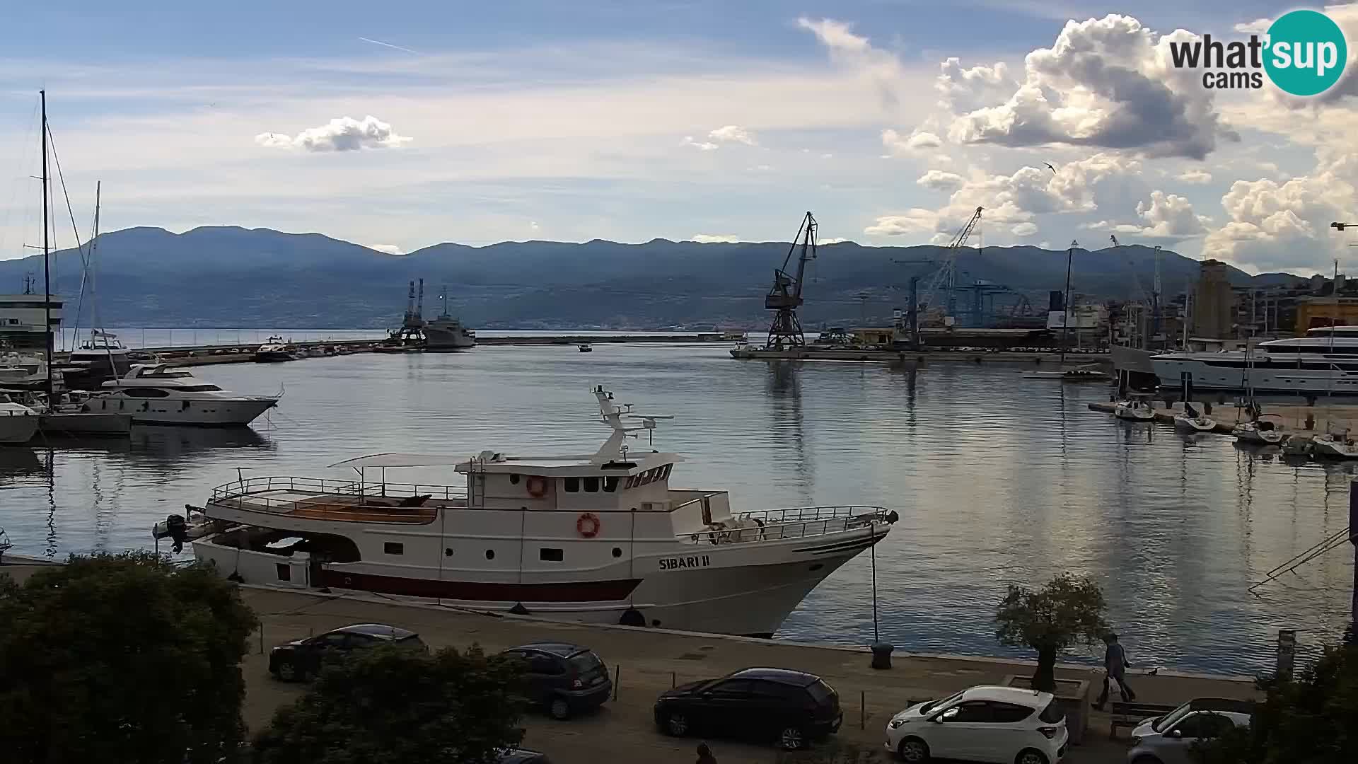 La Riva e la Marina a Rijeka (Fiume) – Live Webcam Croazia