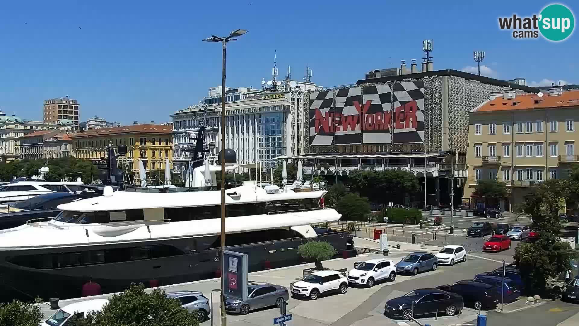 La Riva e la Marina a Rijeka (Fiume) – Live Webcam Croazia
