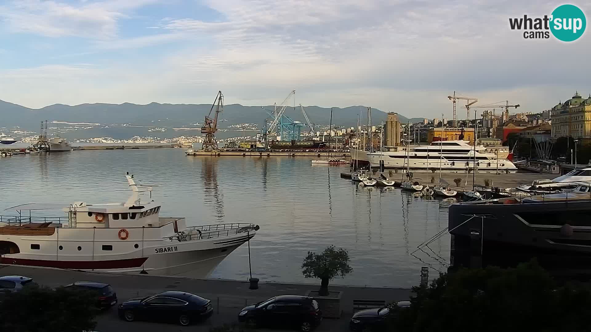 La Riva e la Marina a Rijeka (Fiume) – Live Webcam Croazia