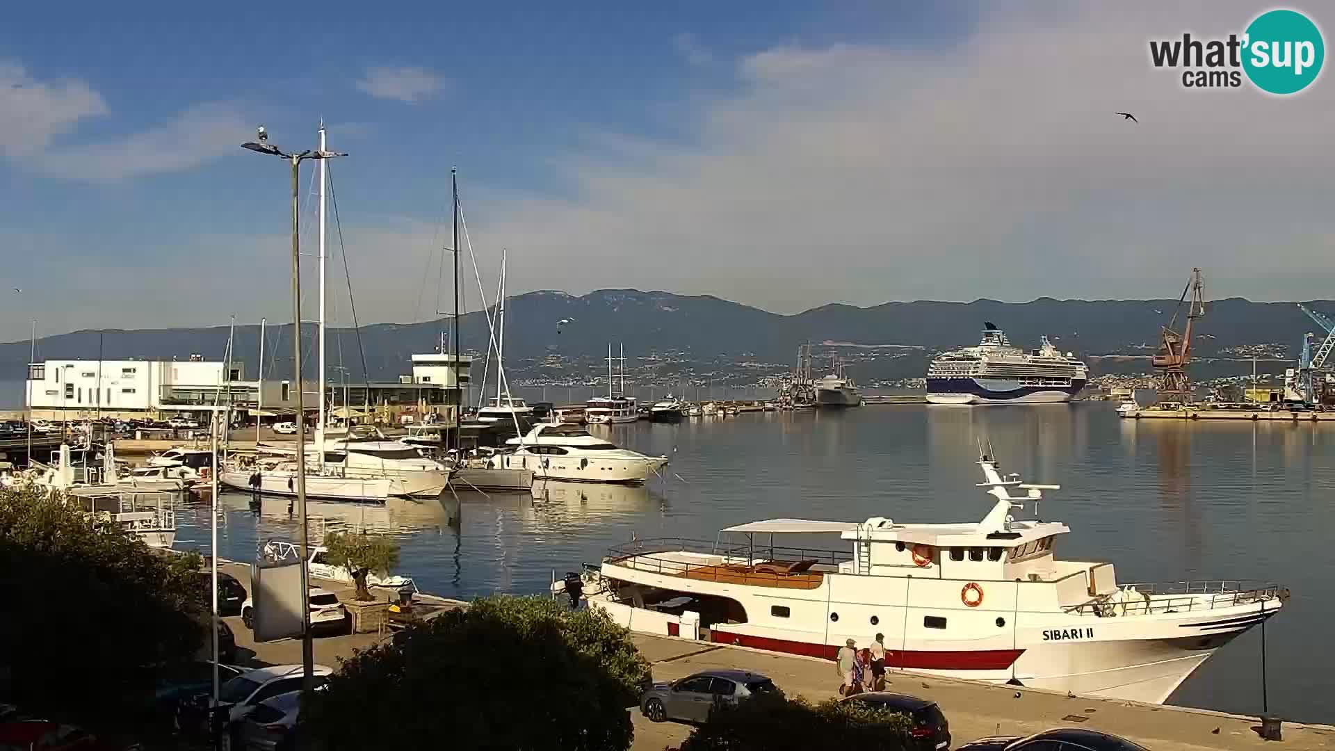 La Riva e la Marina a Rijeka (Fiume) – Live Webcam Croazia