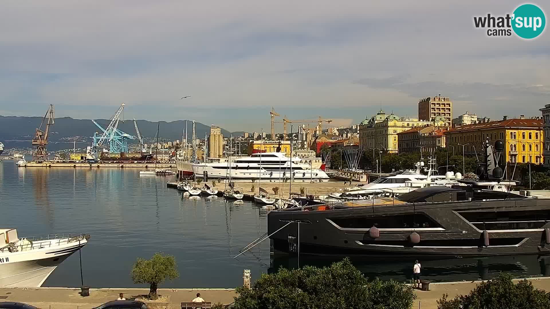 La Riva e la Marina a Rijeka (Fiume) – Live Webcam Croazia